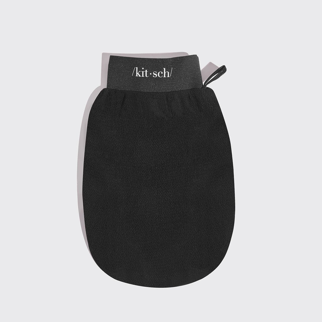 Kitsch Eco-Friendly Exfoliating Gloves 2-Pack – Black & Terracotta