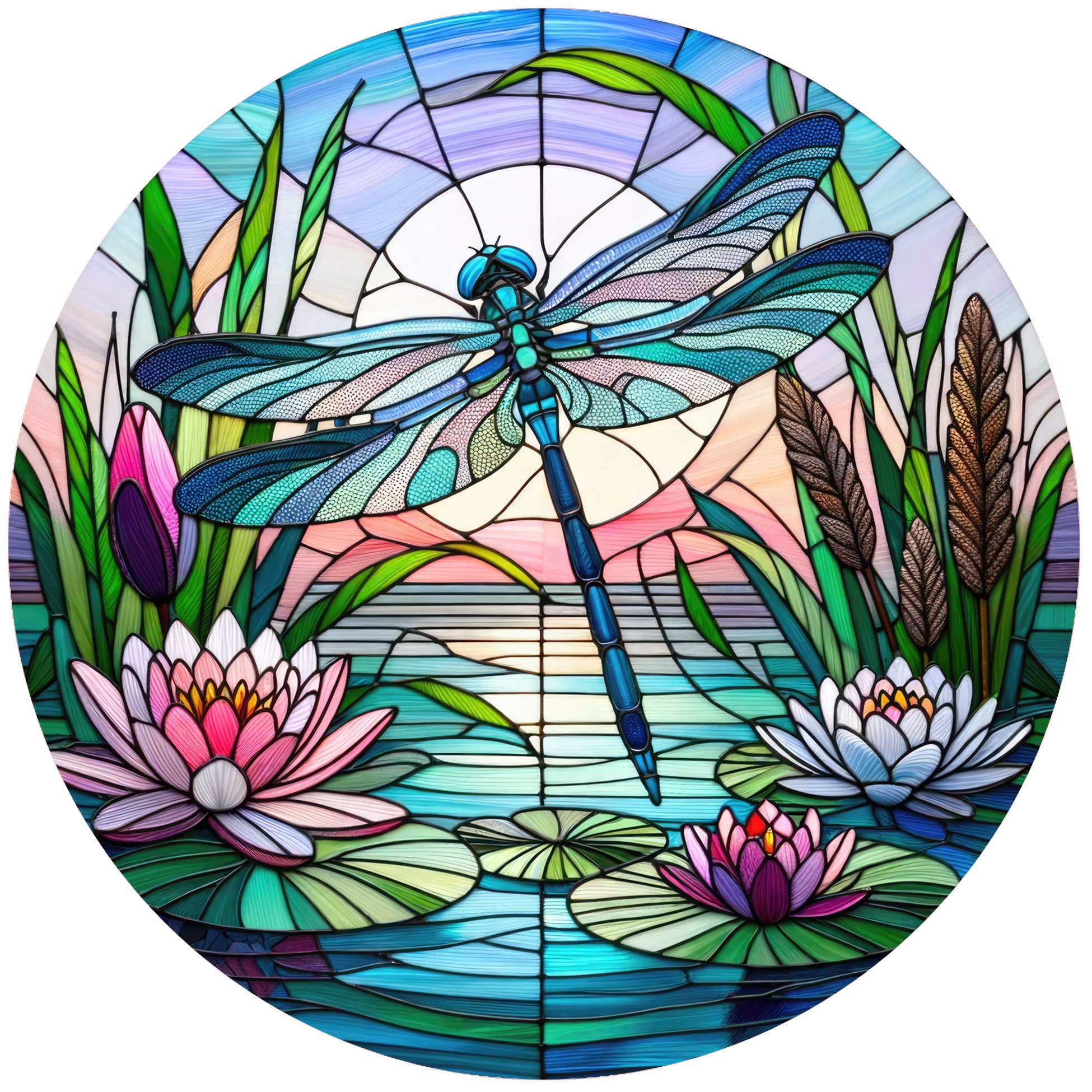 Stained Glass Dragonfly Jar Opener