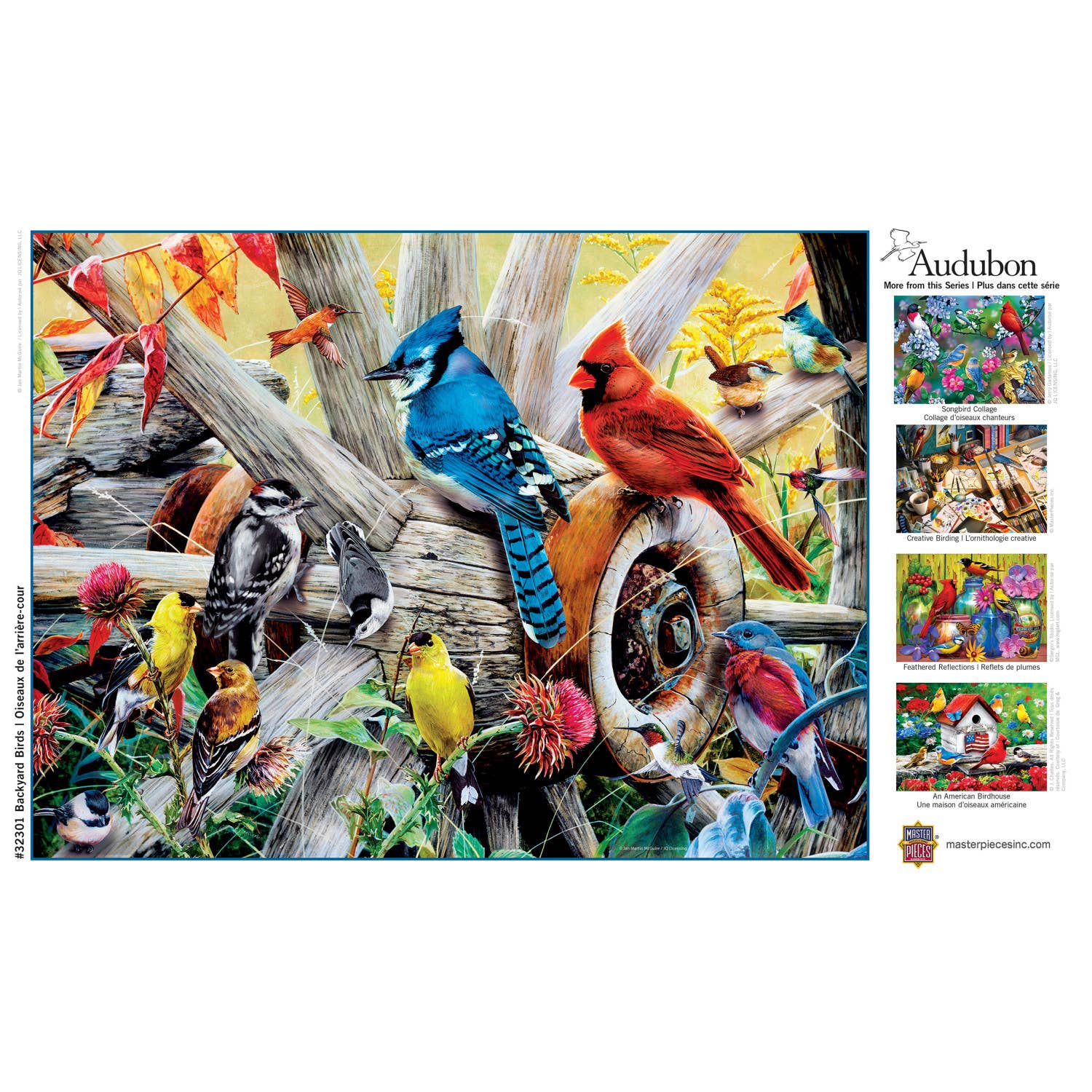 Audubon - Backyard Birds 300 Piece EZ Grip Puzzle