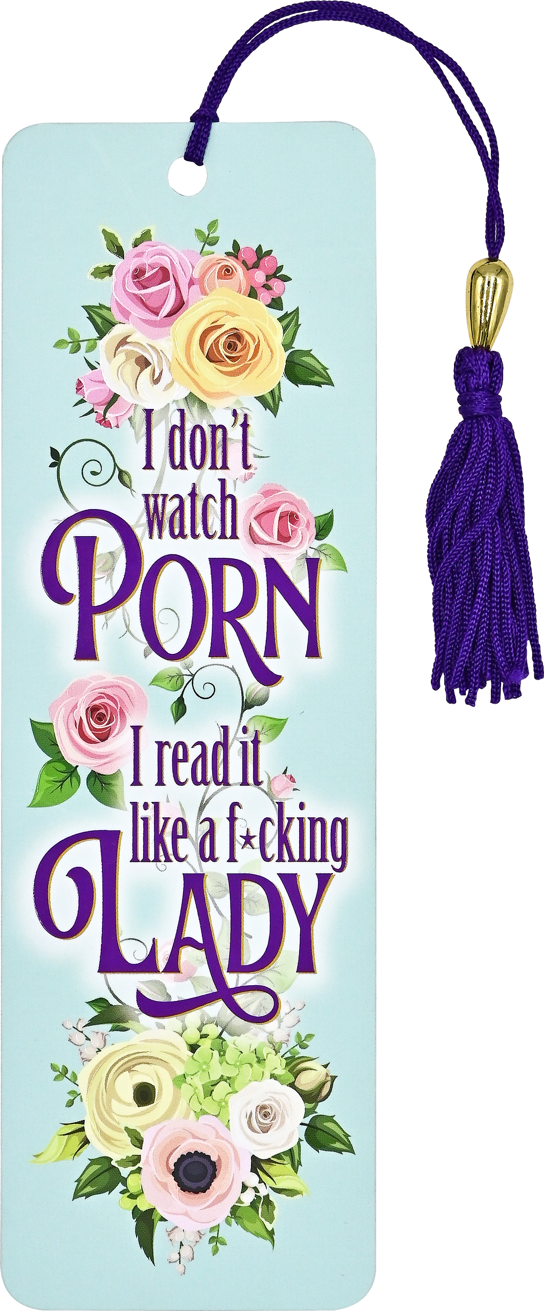 I Don't Watch Porn Beaded Funny Bookmark