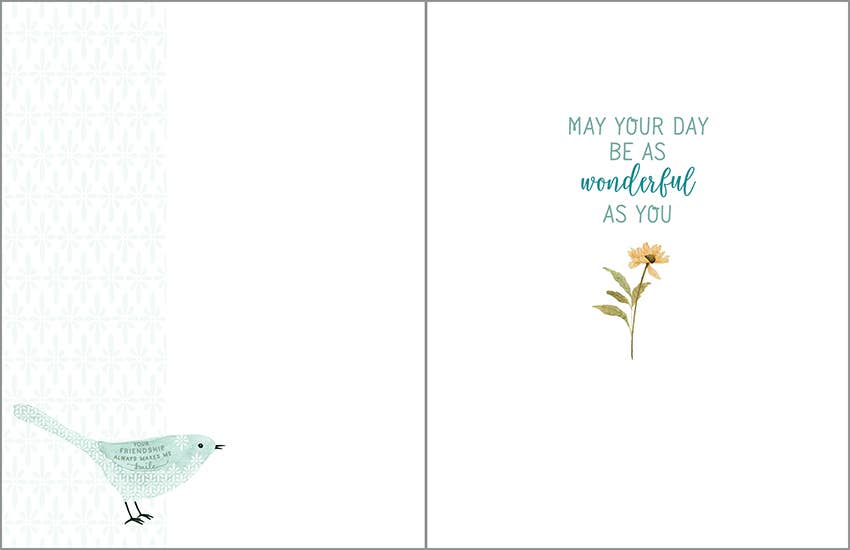 Birthday Greeting Card - Friend Birthday Bird
