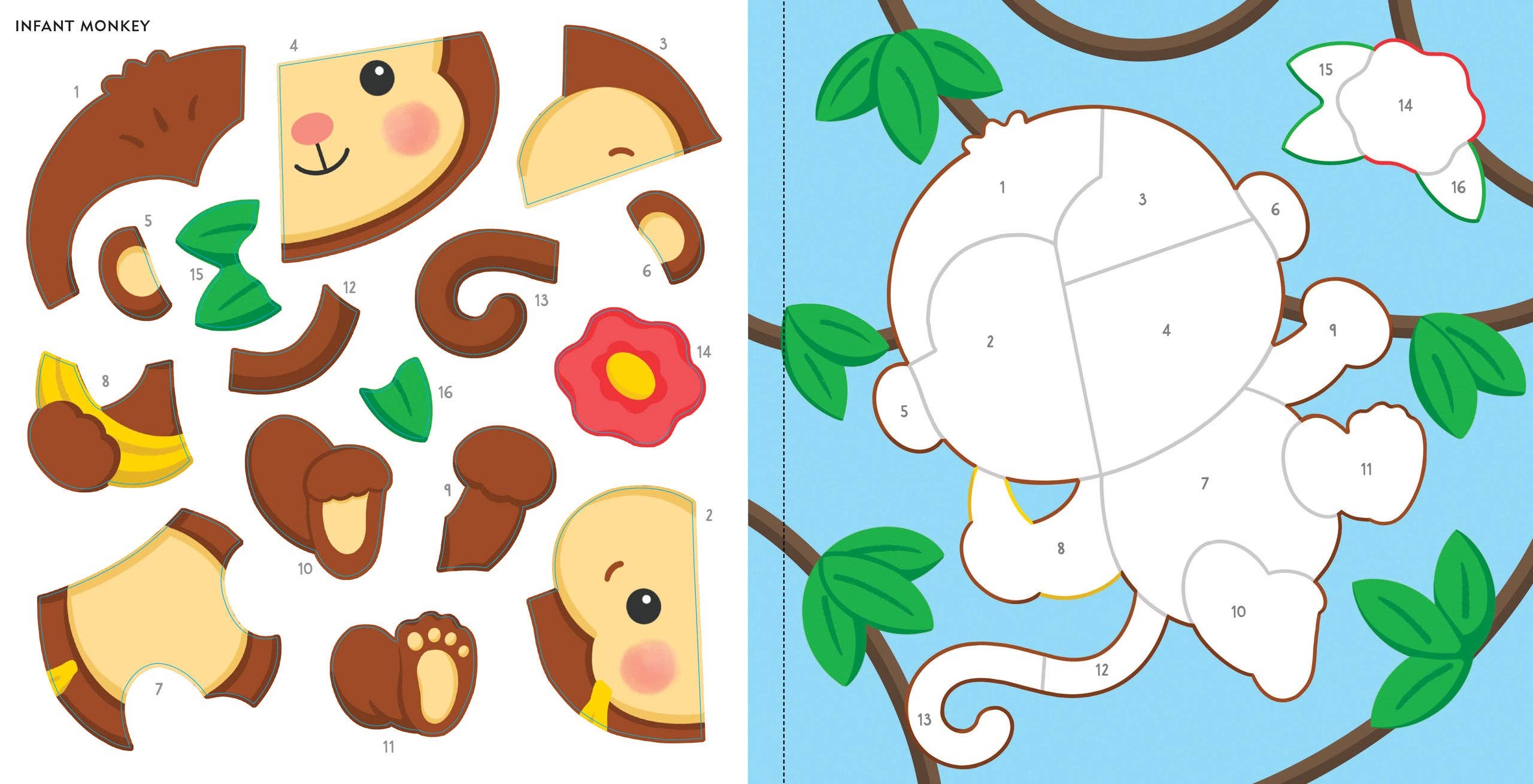 My First Color-by-Sticker Book Baby Animals | Kids Activity Book