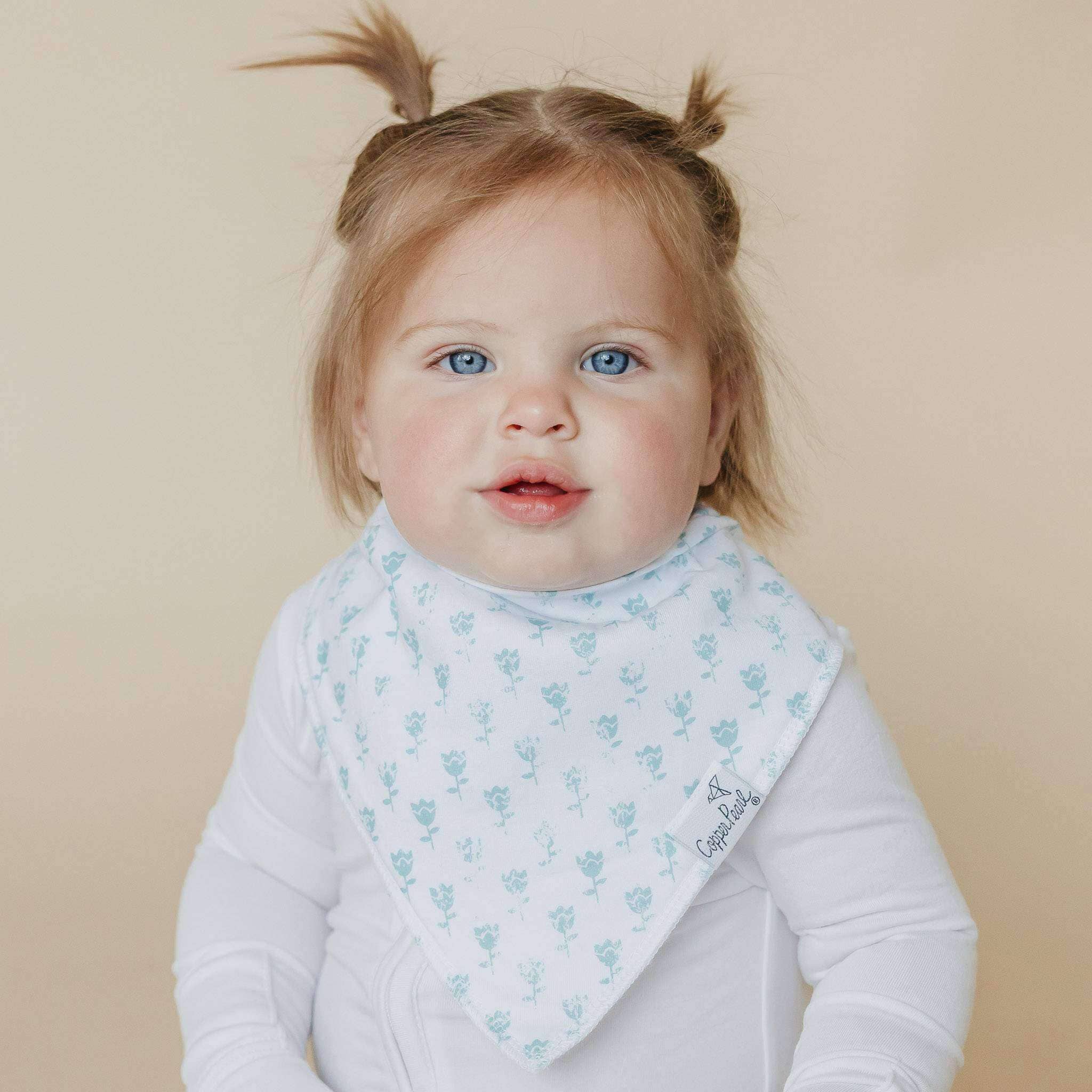 Copper Pearl Claire Baby Bandana Bib Set