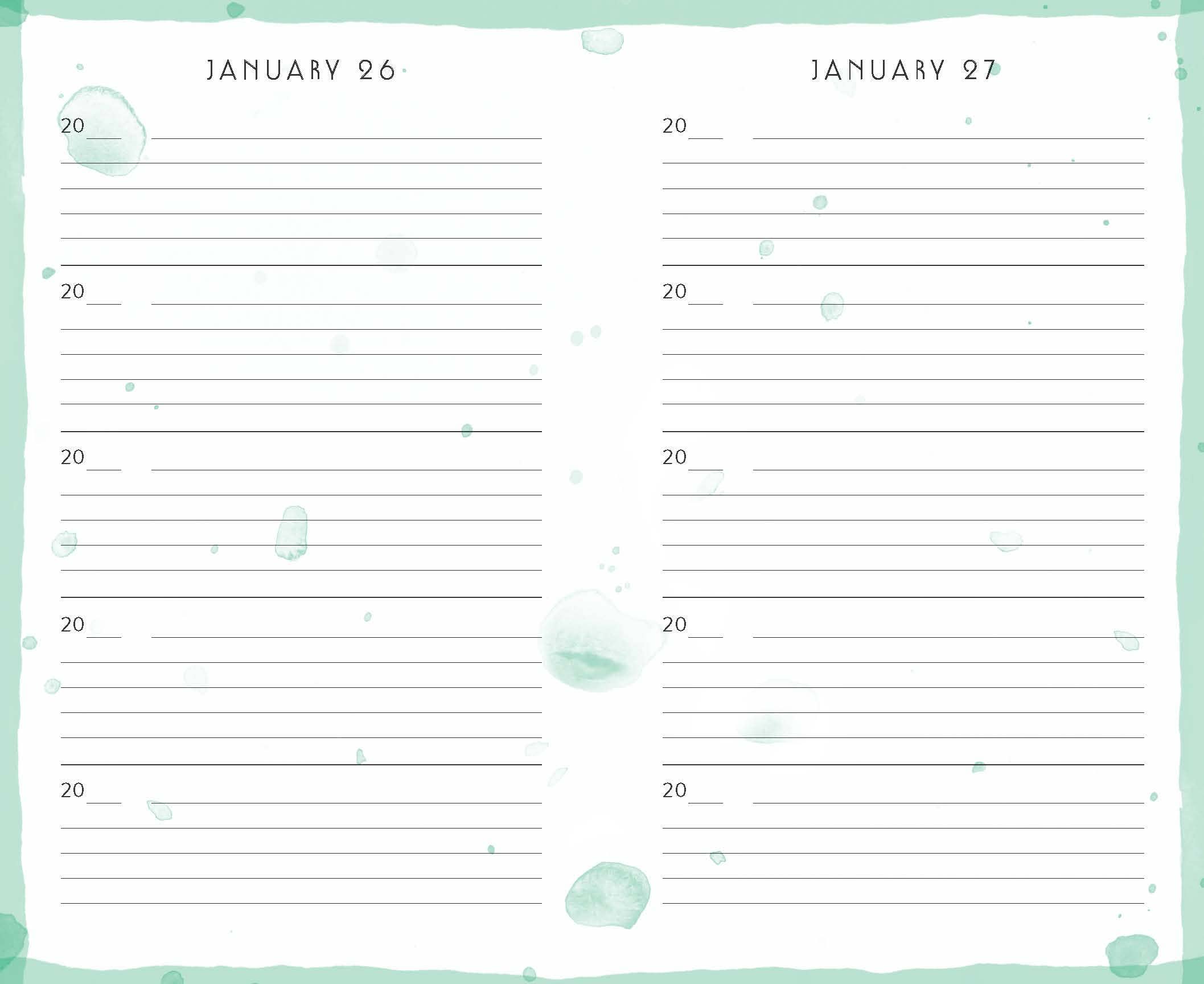 Rainbow One Line a Day