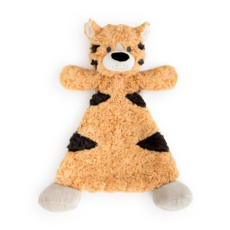 Tobias Tiger Rattle Blankie - 13x11in
