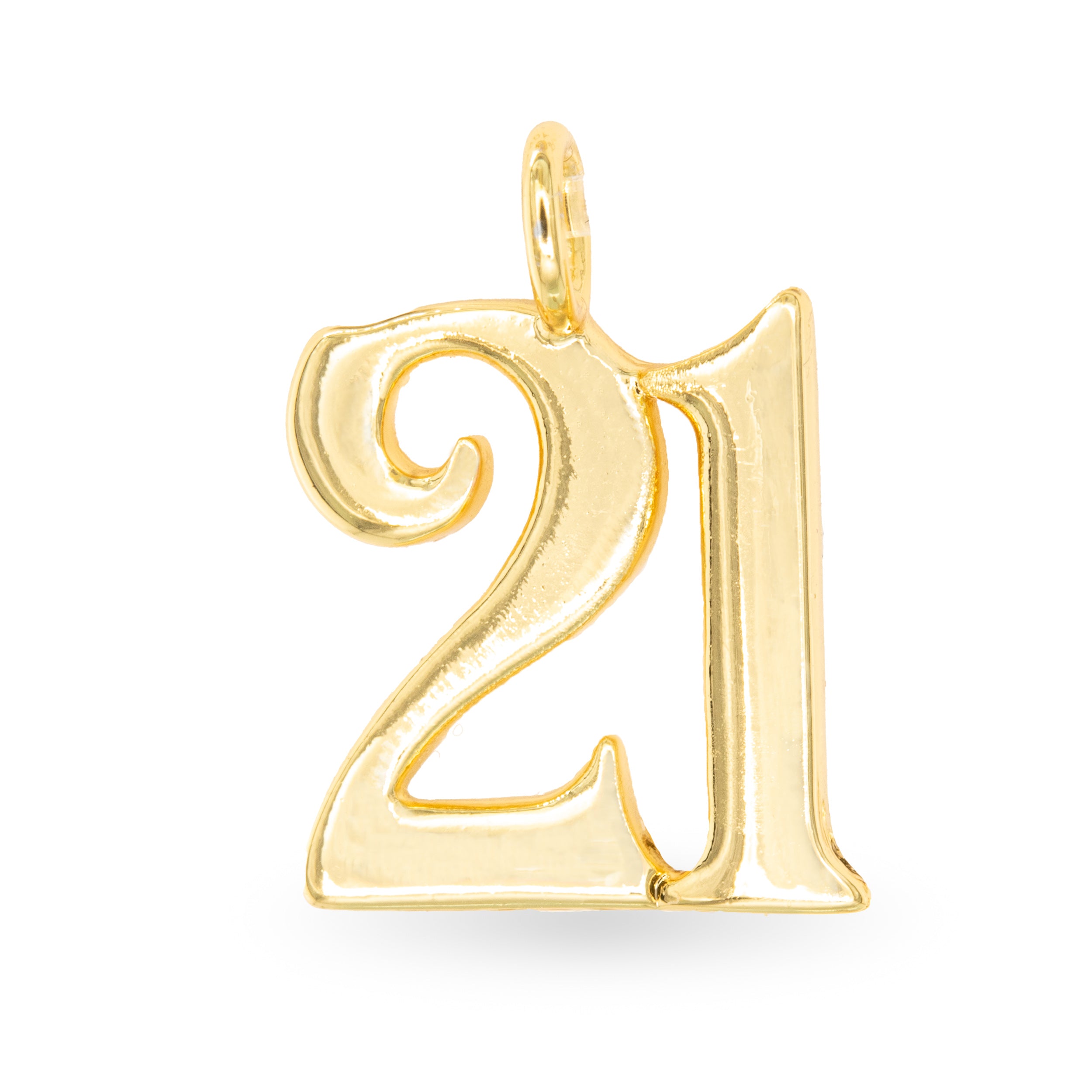 Gold 21 Charm