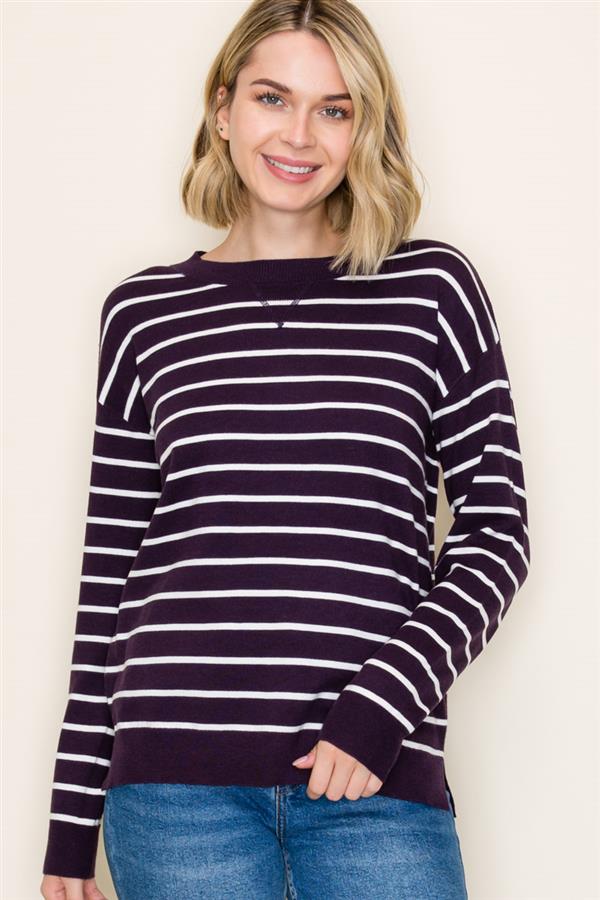 Striped Long Sleeve Sweater