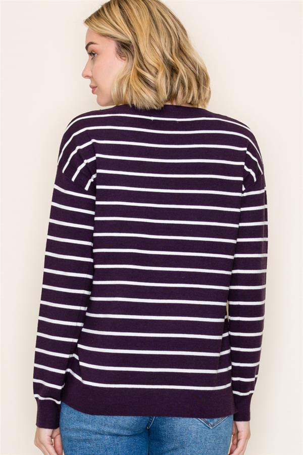 Striped Long Sleeve Sweater