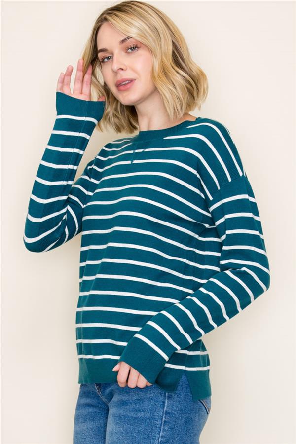 Striped Long Sleeve Sweater