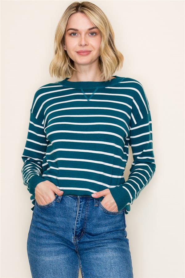 Striped Long Sleeve Sweater