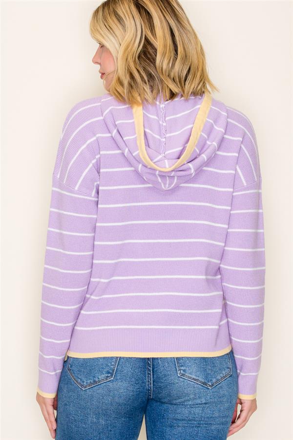 Long Sleeve Mini Waffle Hoodie