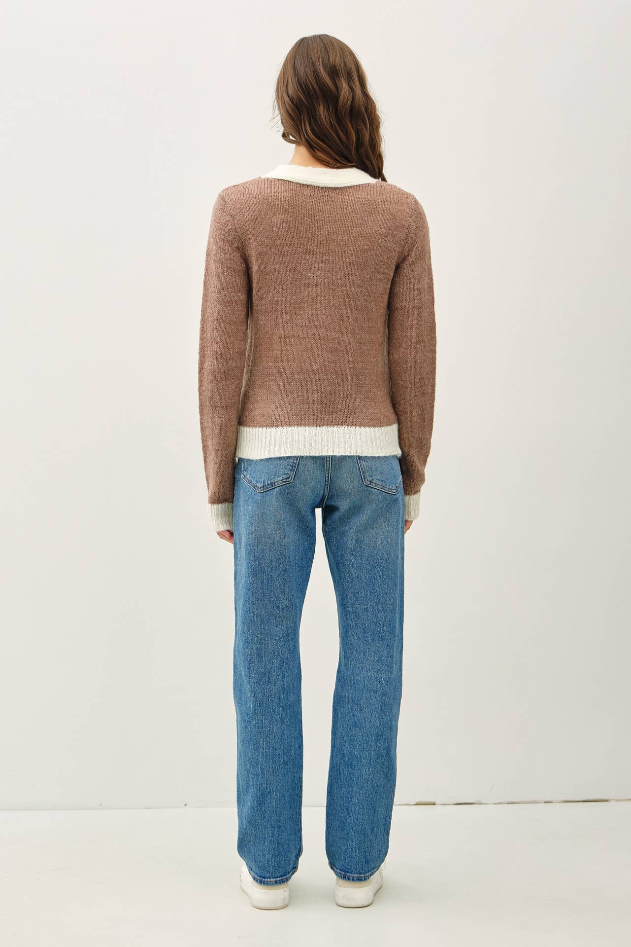 Two Toned Varsity Style Cardigan FINAL SALE