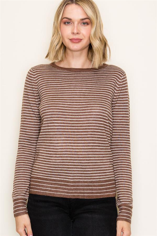Striped Long Sleeve Sweater