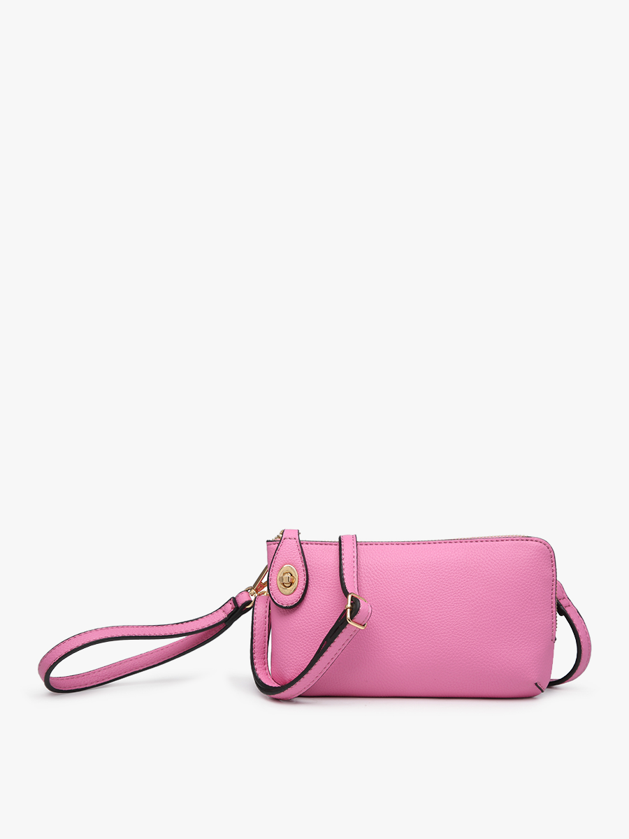 Kendall Crossbody Wristlet w/ Twist Lock Closure