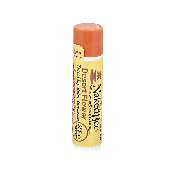 SPF 15 Orange Blossom Honey Tinted Lip Balm in Desert Flower