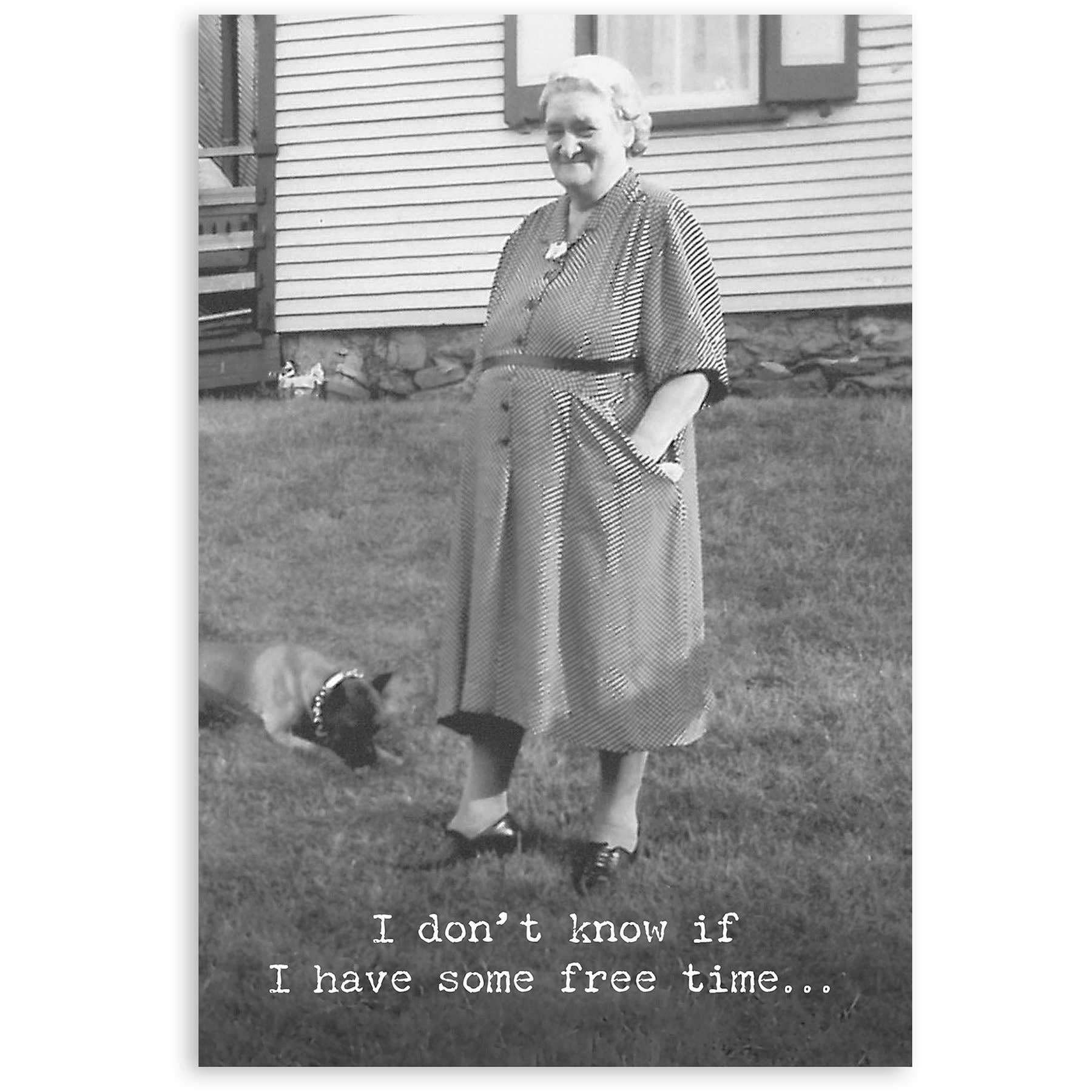 Free Time Greeting Card - Age