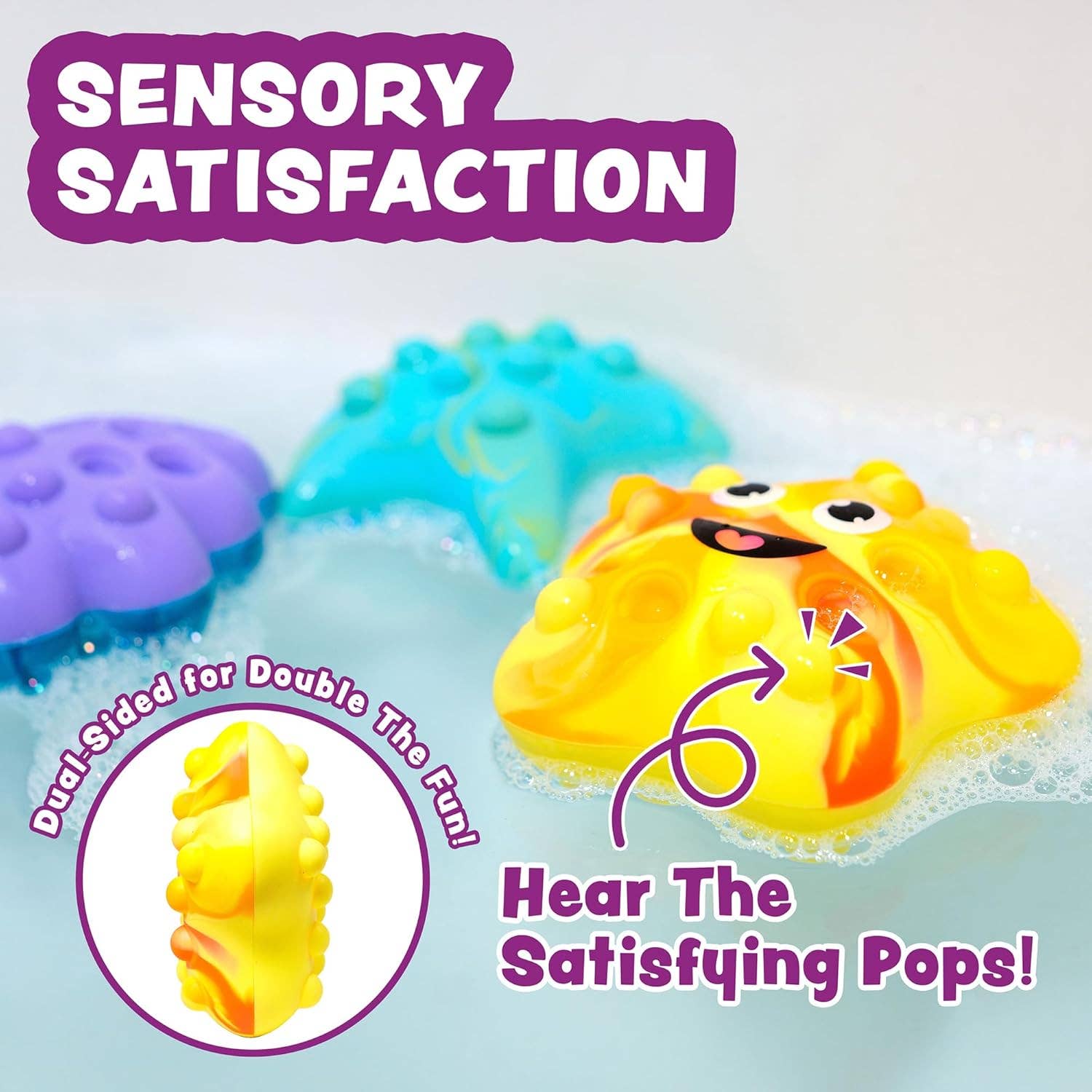 Tub Works® Tub Poppers™ Popping Kids & Toddler Bath Toys