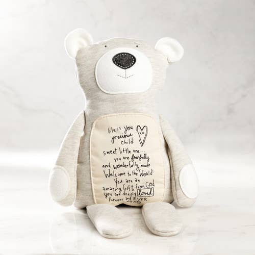 Poetic Threads Blessing Bear | Baby Gift