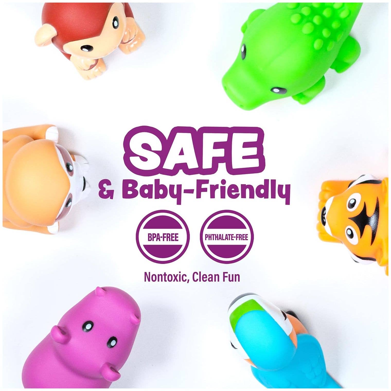 Tub Works® Rainforest™ Mold Free Bath Toys