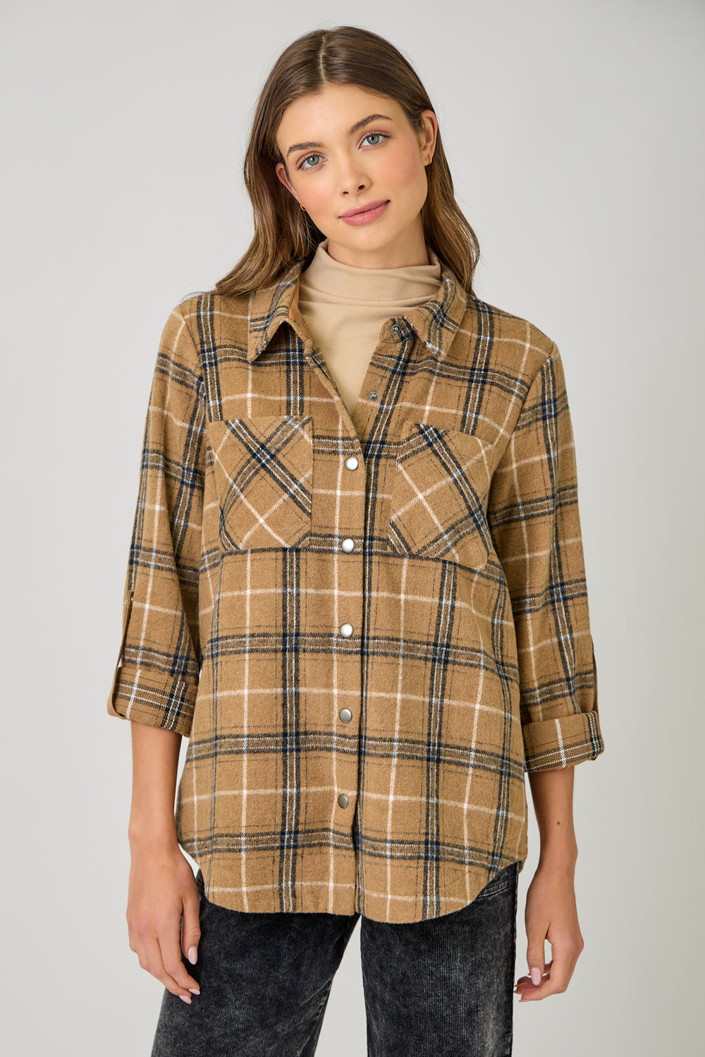 Plaid Shirt Jacket