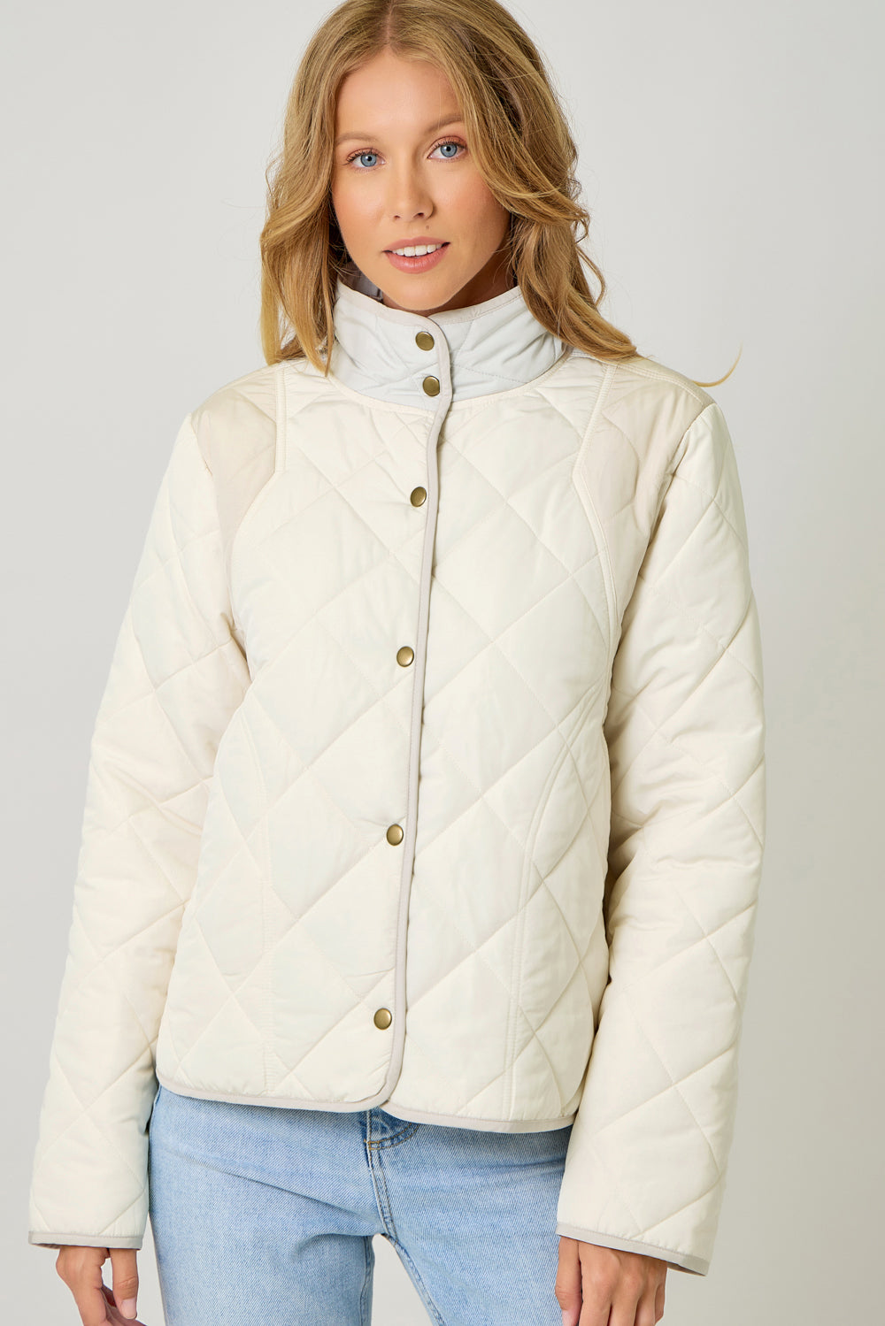 Color Blocked Padded Jacket