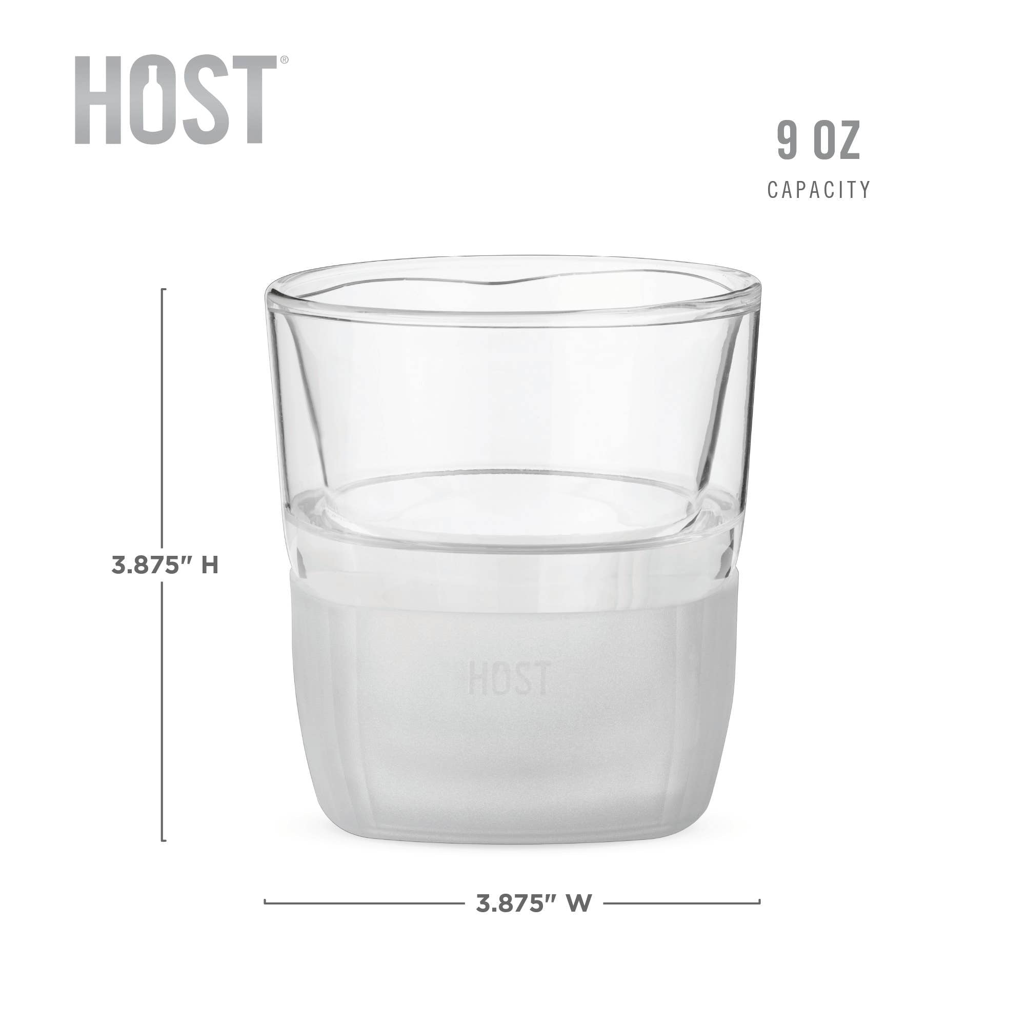 Glass FREEZE™ Cooling Whiskey Glasses - Frost
