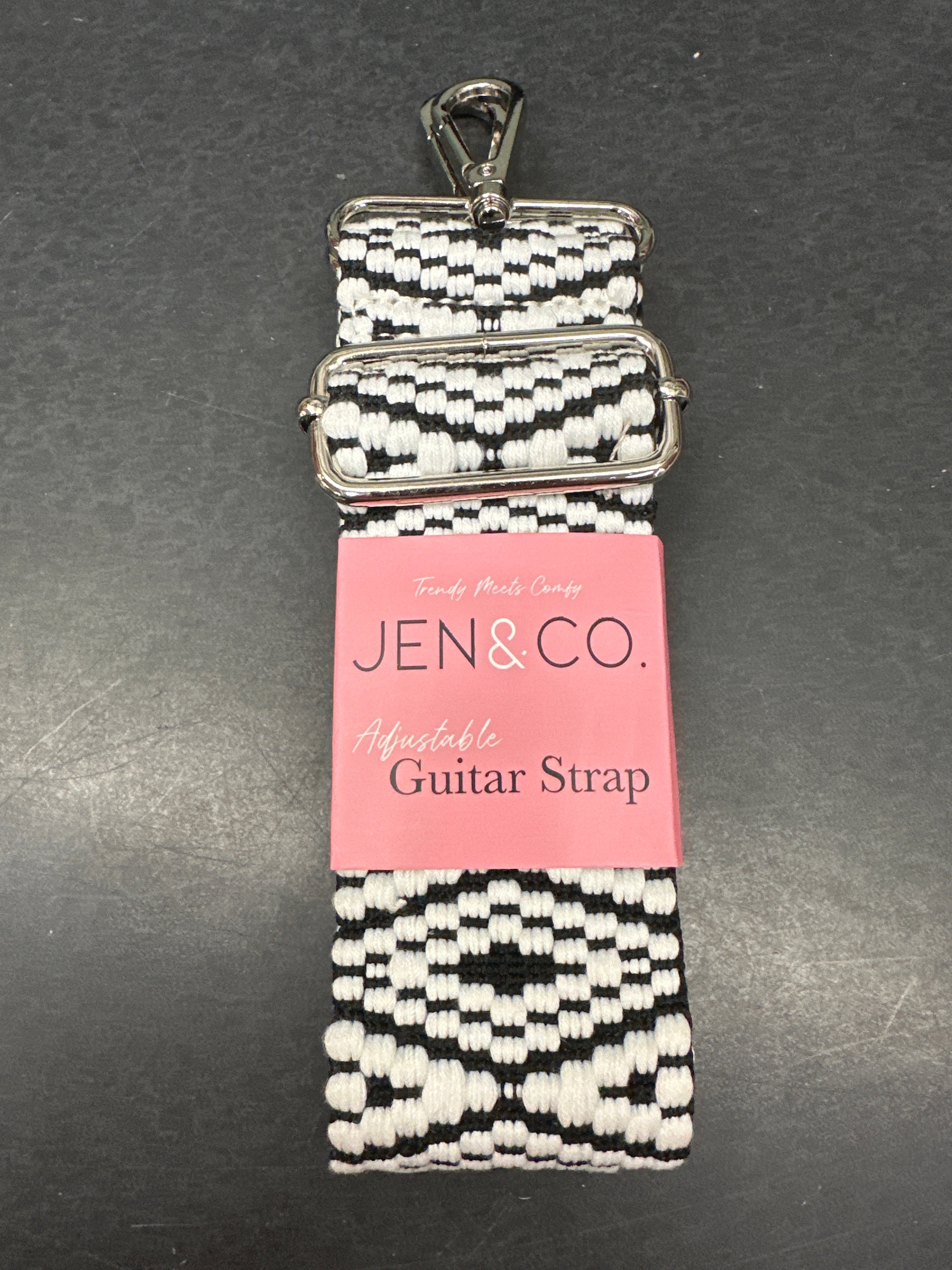 Bohemian Guitar Strap Black