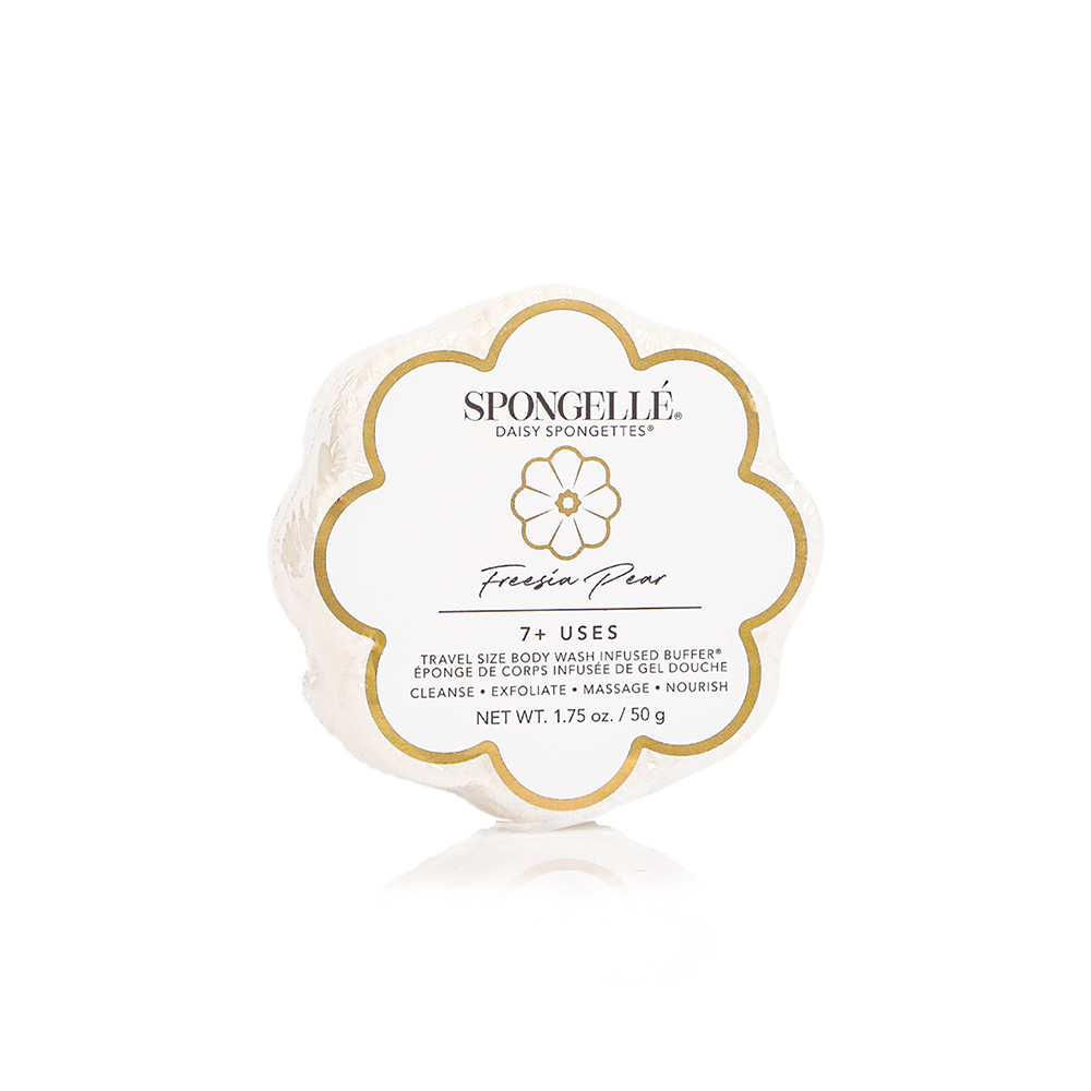 Freesia Pear Daisy Spongette | Soap Sponge | Soap Buffer