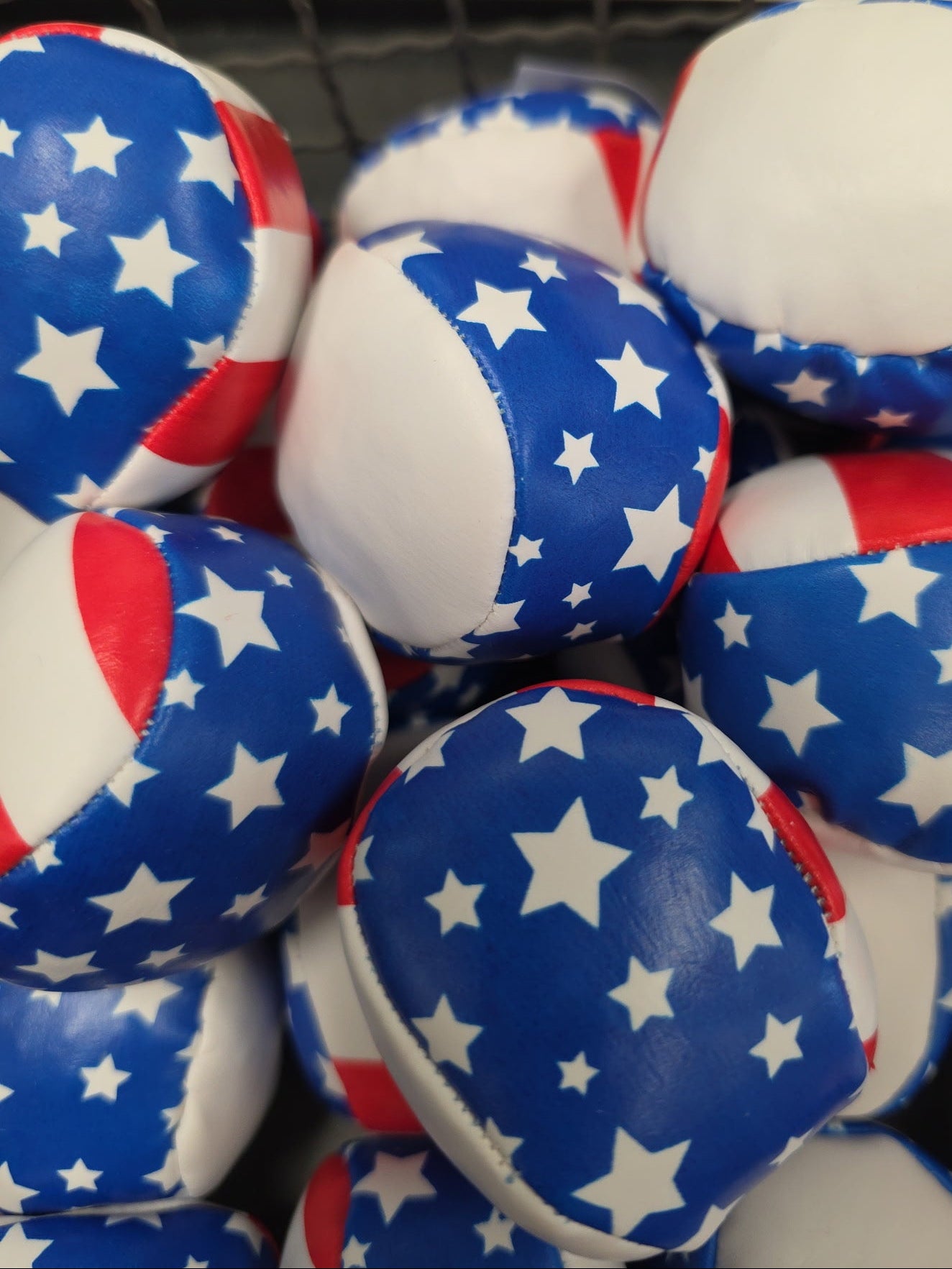 USA Kick Bag Hacky Sack | Patriotic Red White & Blue Footbag Toy