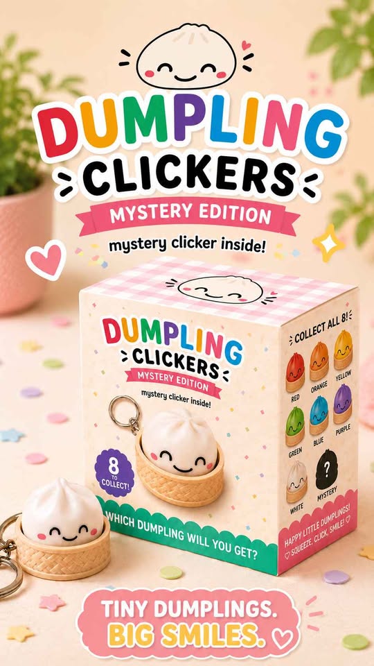 Mystery Dumpling Clicker Keychain