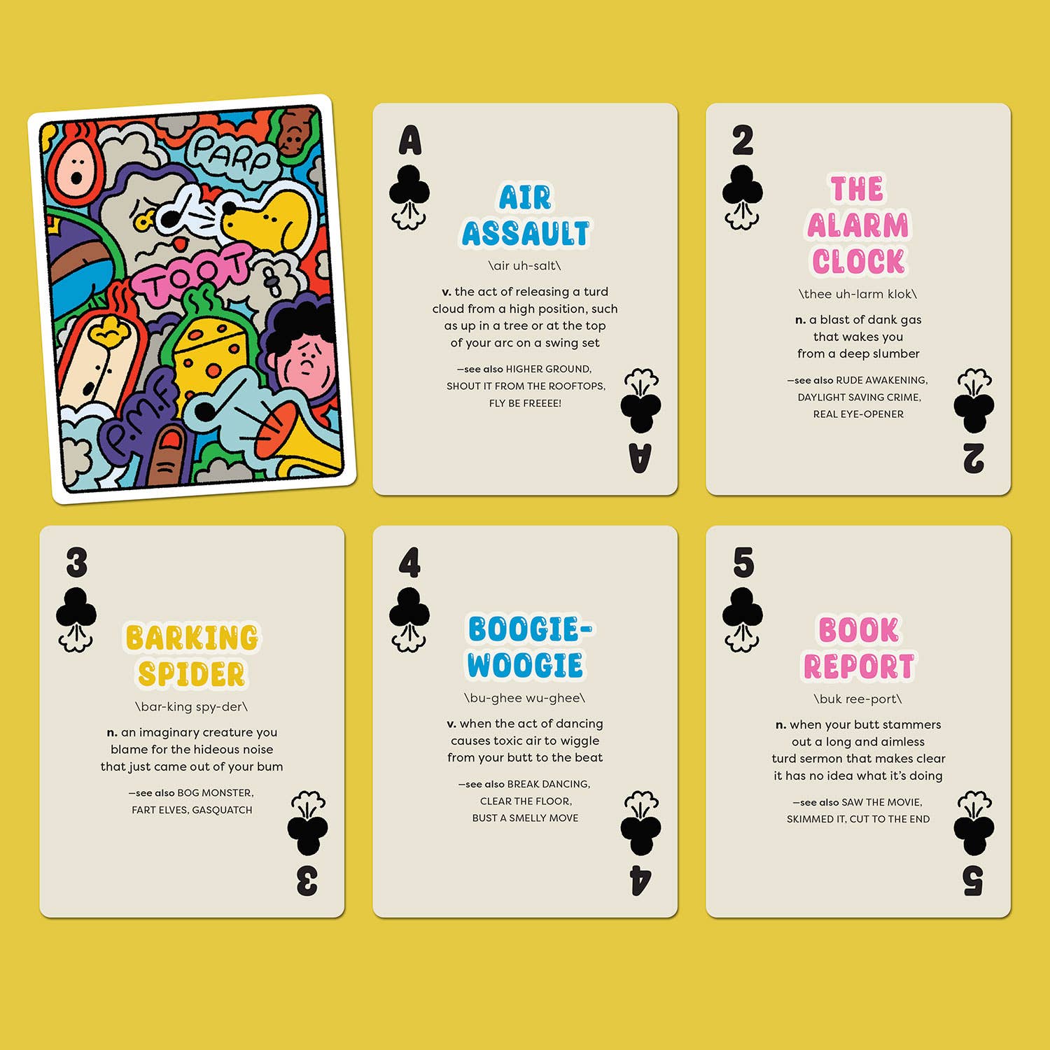52 Fart Playing Cards