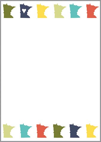 Minnesota Pattern Memo Pad