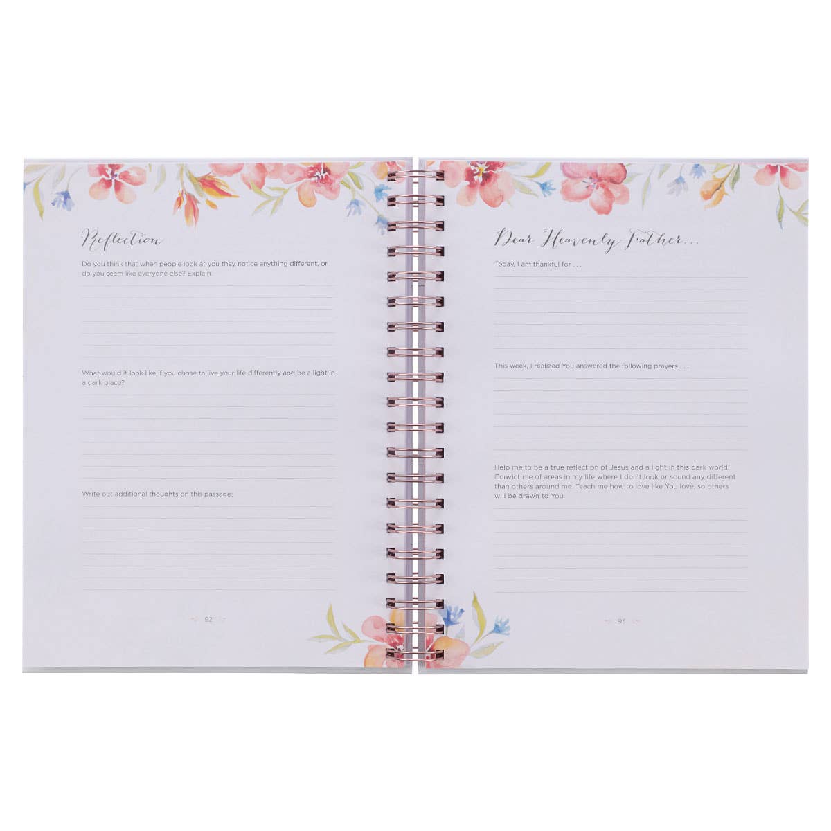 Prompted Hardcover Wirebound Prayer Journal