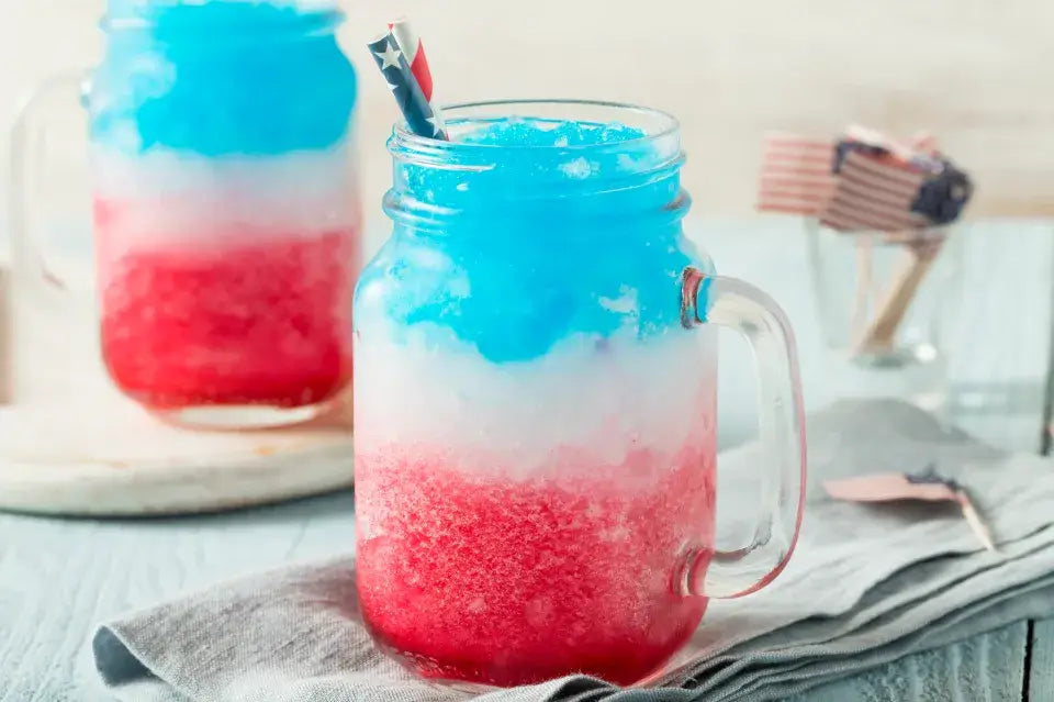Red, White & Blue Summer Blue Lagoon Frozen Cocktail