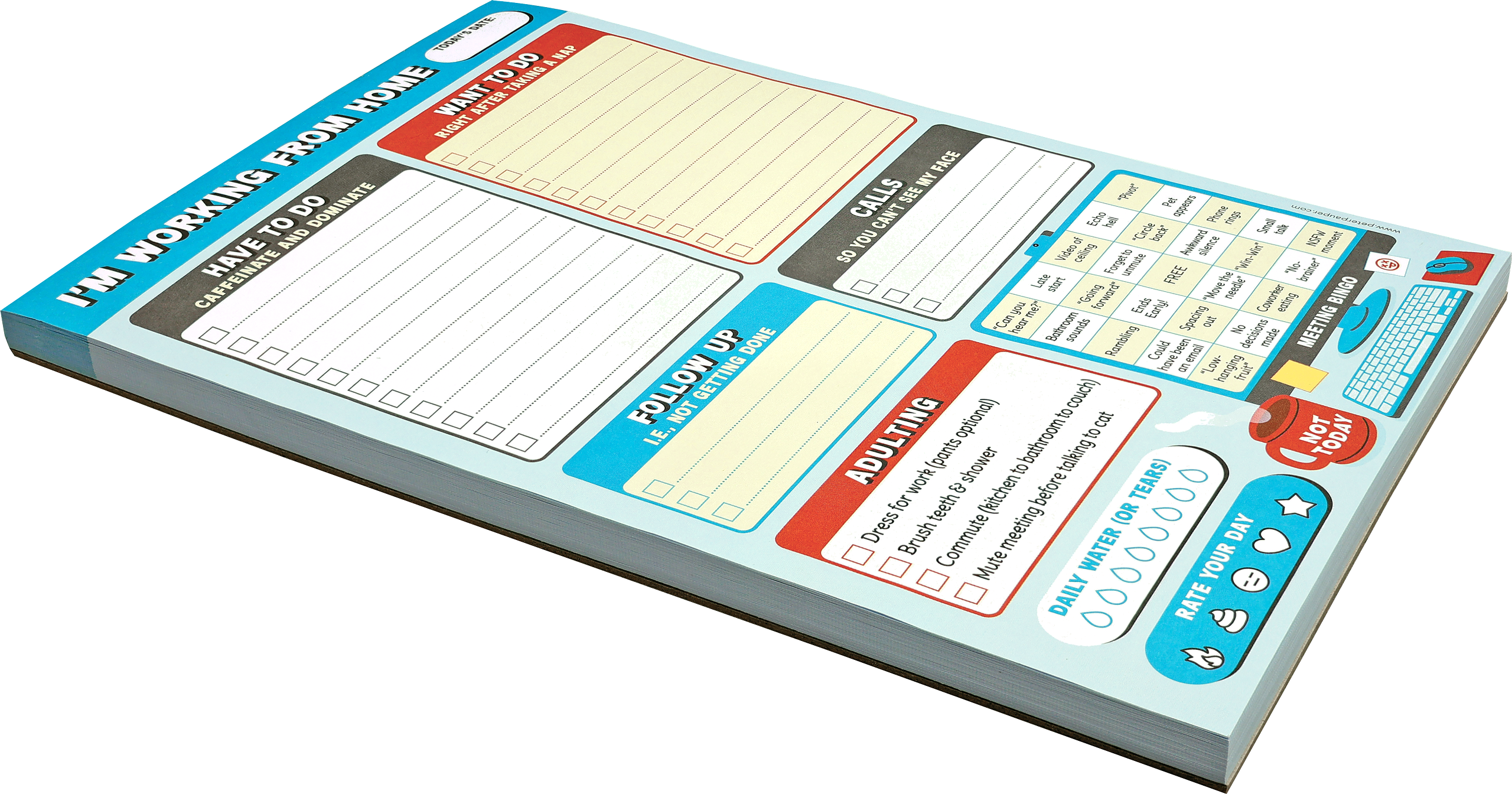 Note Pad I'm Working from Home Daily Planner Pad