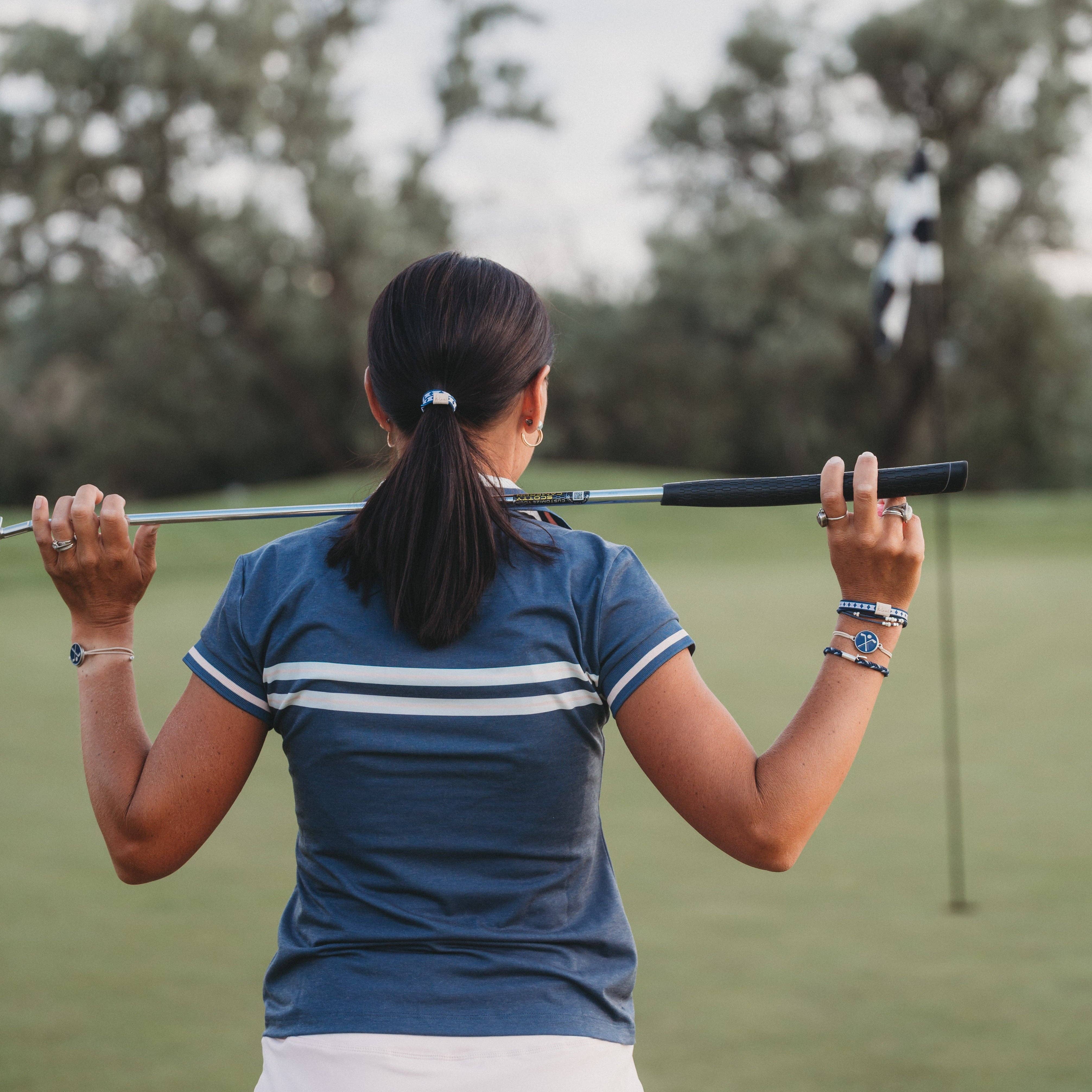 Chip Golf Hair Tie Bracelets with Removable Ball Marker by K'lani