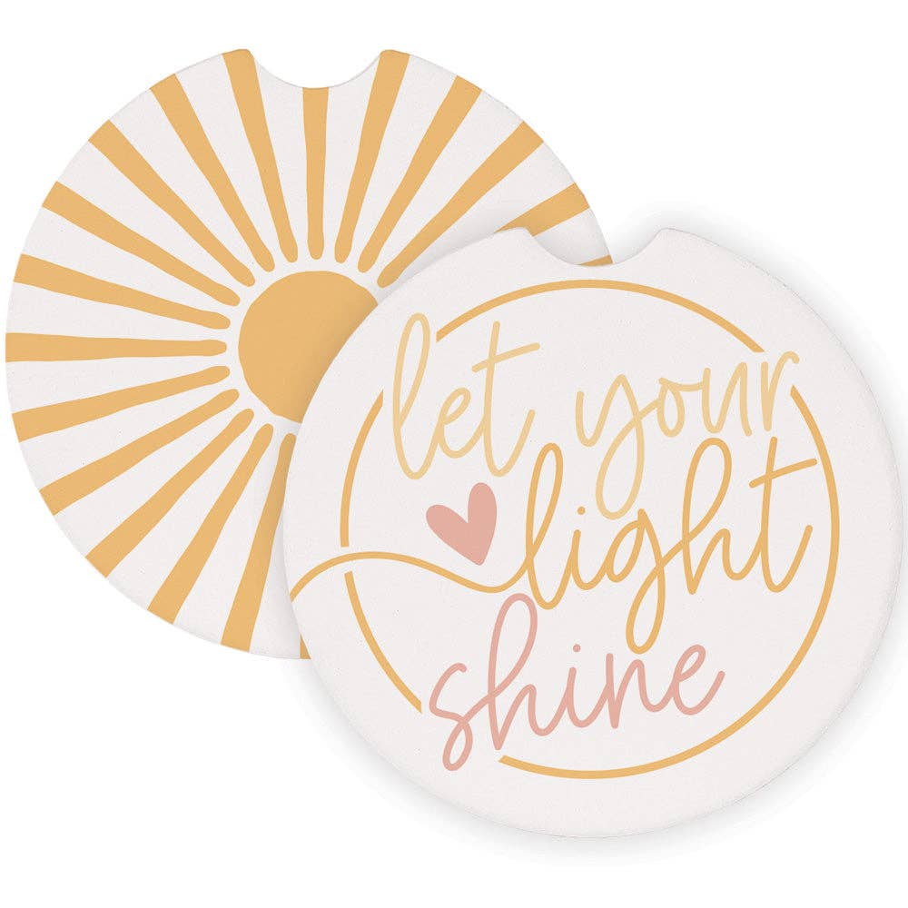 Light Shine Sun Car Coasters