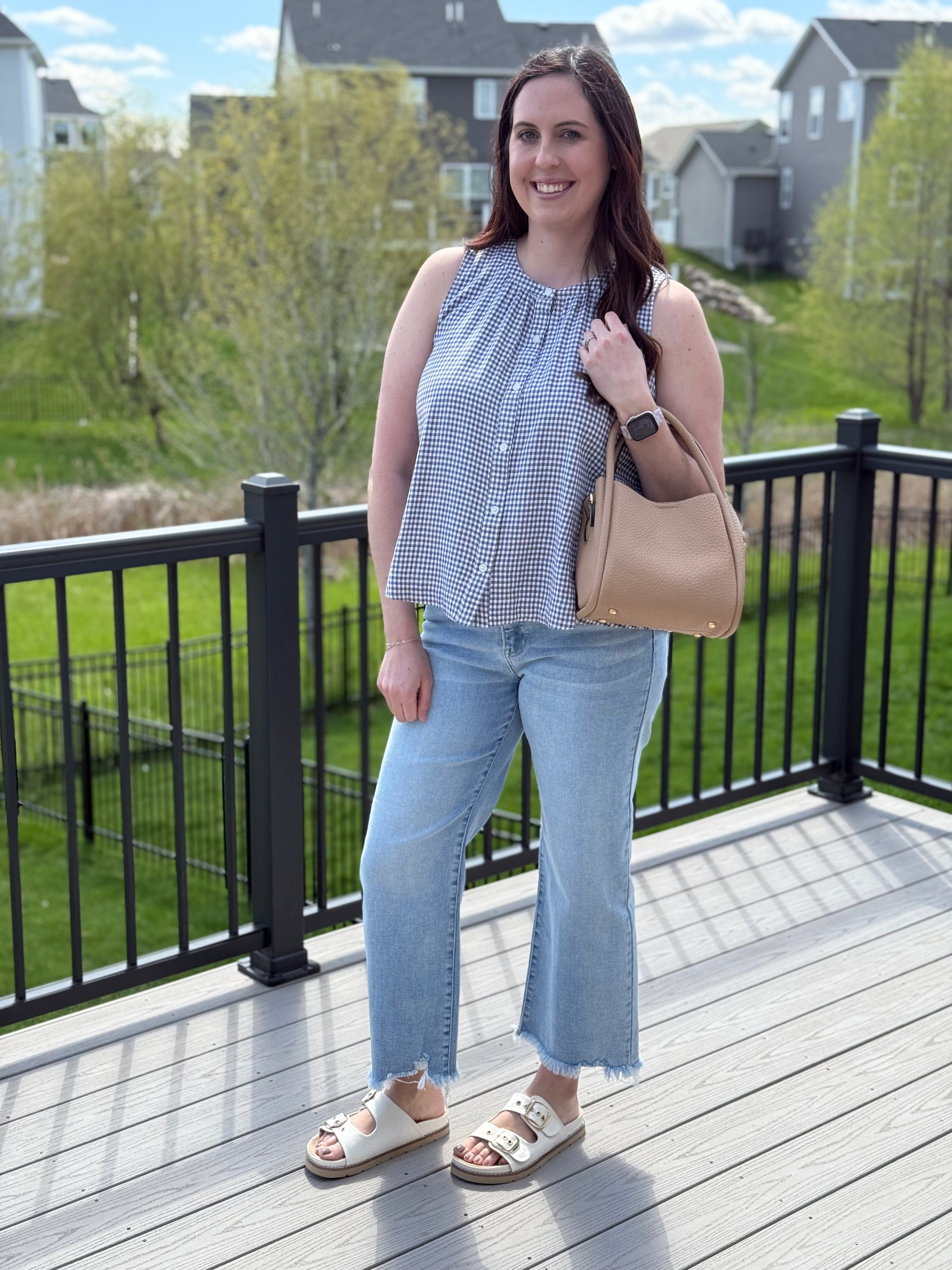 Caelis Gingham Tank Top
