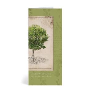 Baptism Card Like a Tree