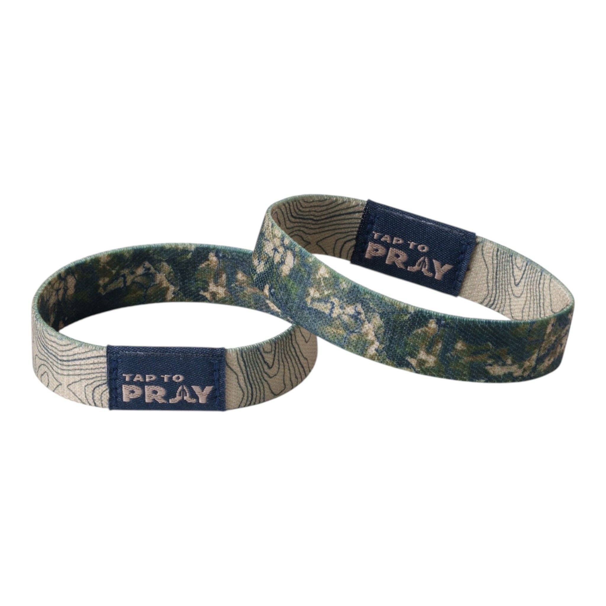 Tap To Pray® Valor Camo Bible Verse Wristband