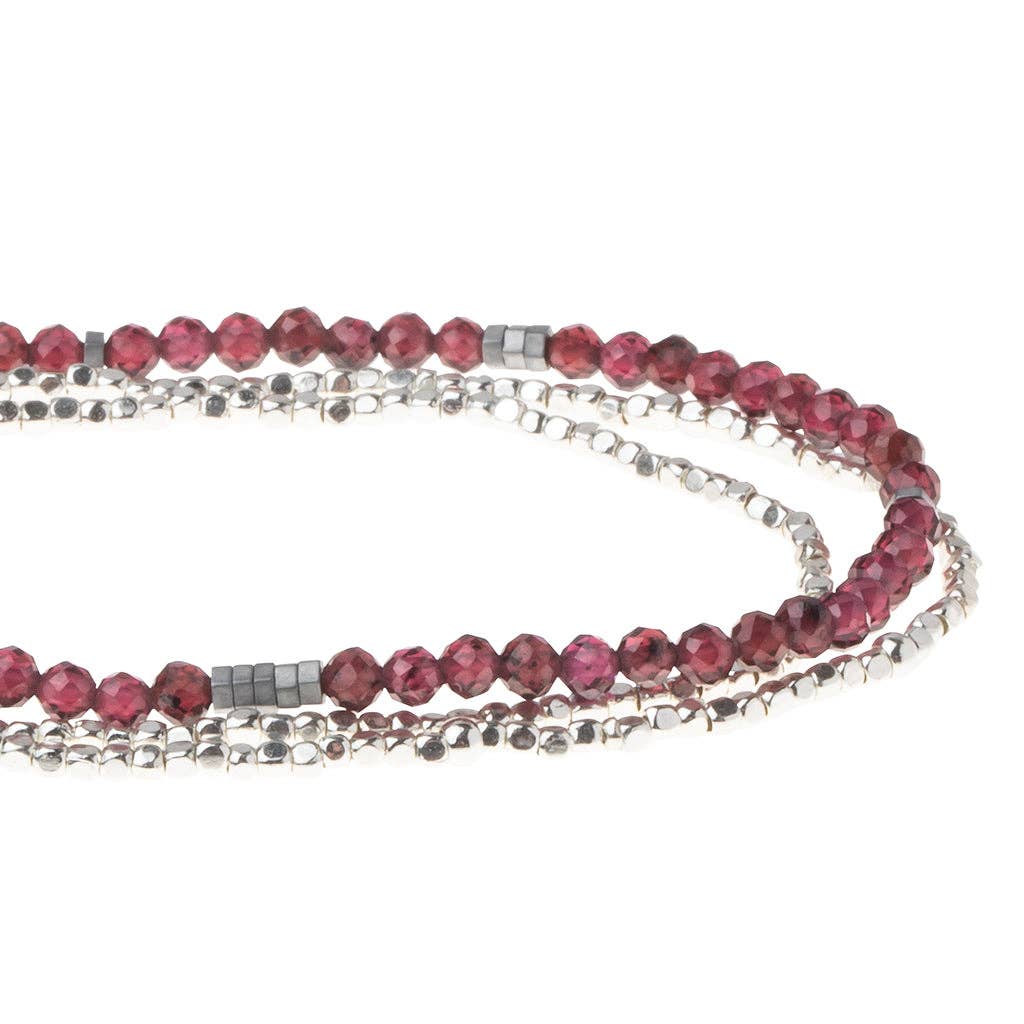 Delicate Stone Garnet Bracelet - Stone of Health