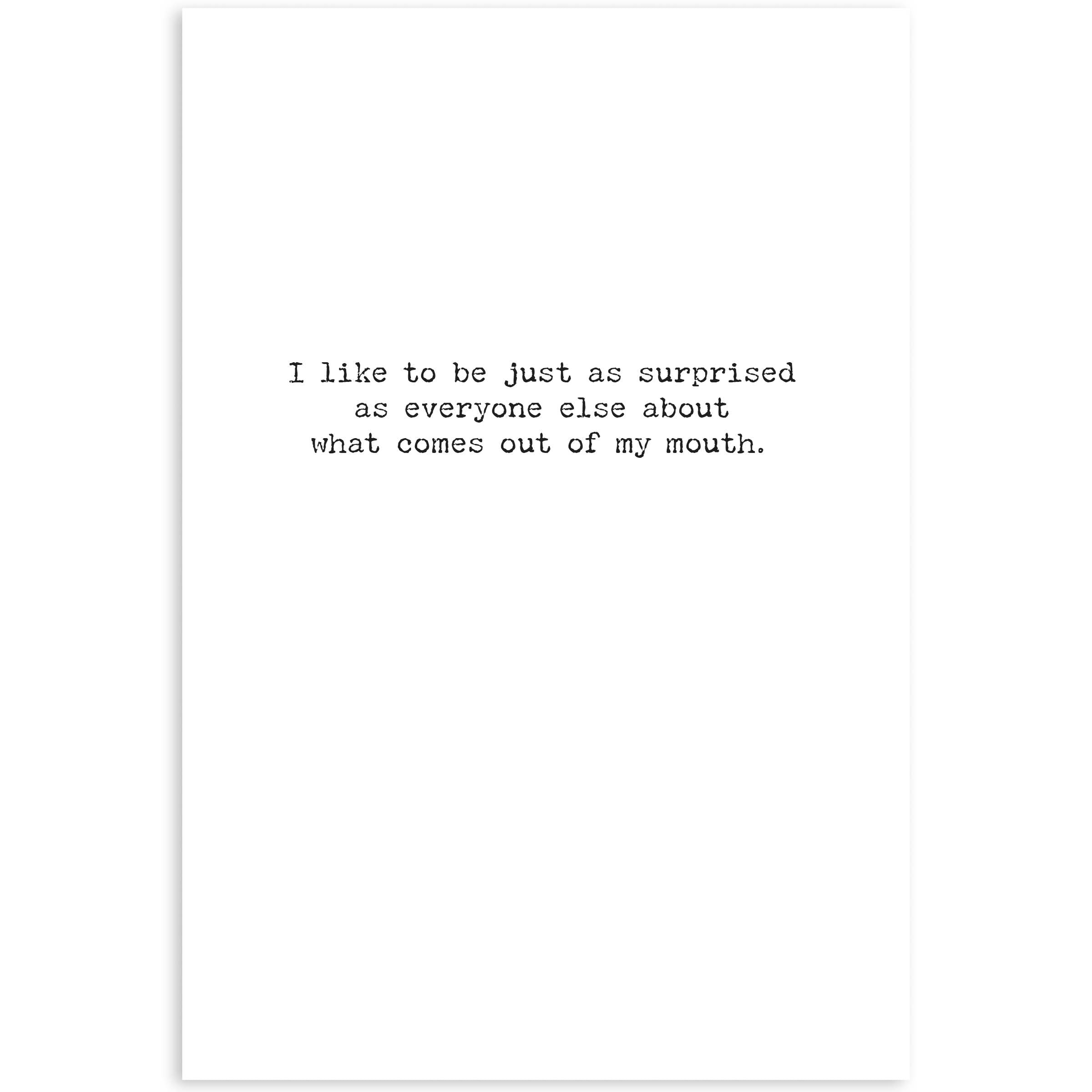 Think Before Greeting Card