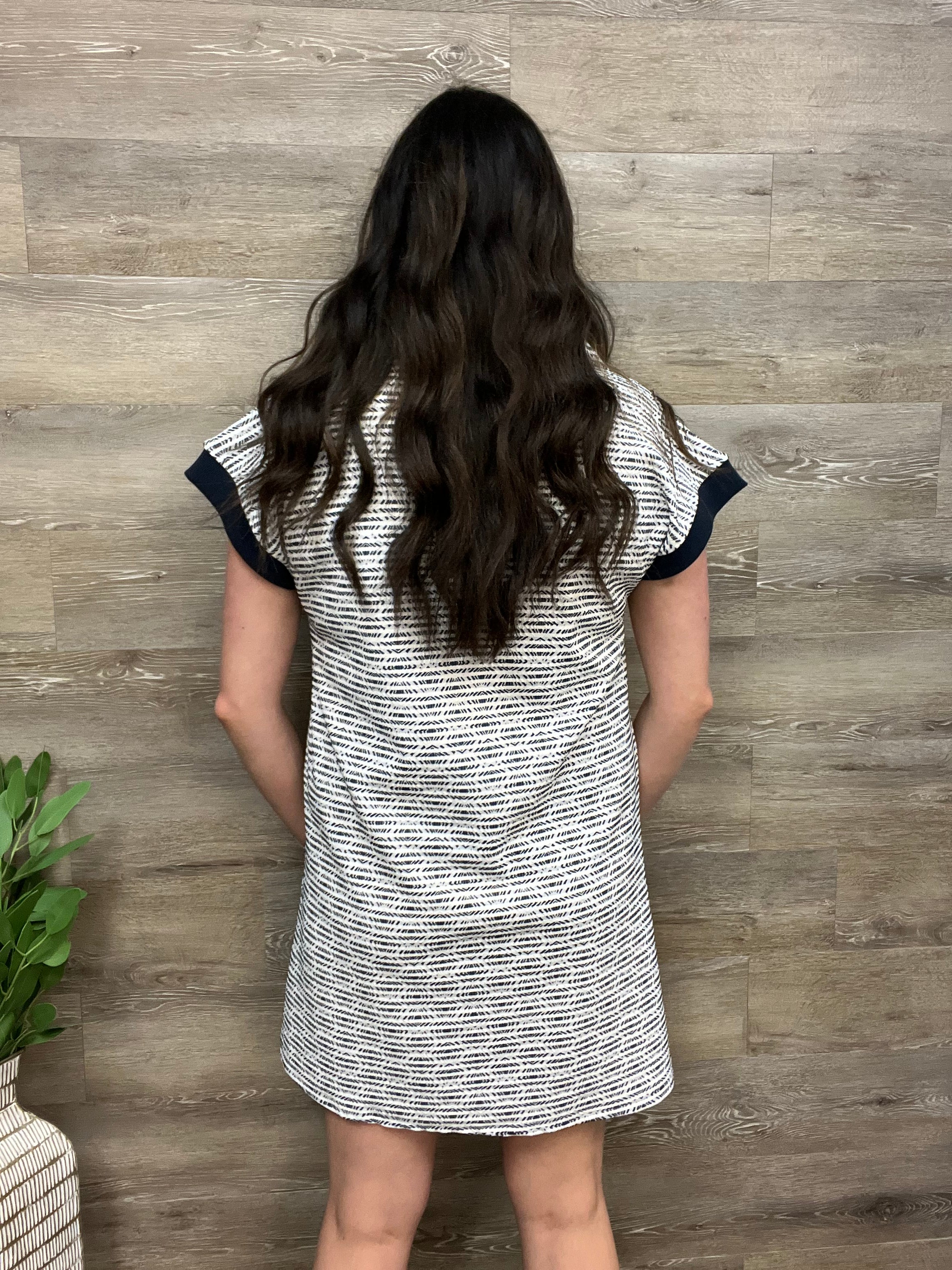 Textured Short Sleeve Dress FINAL SALE