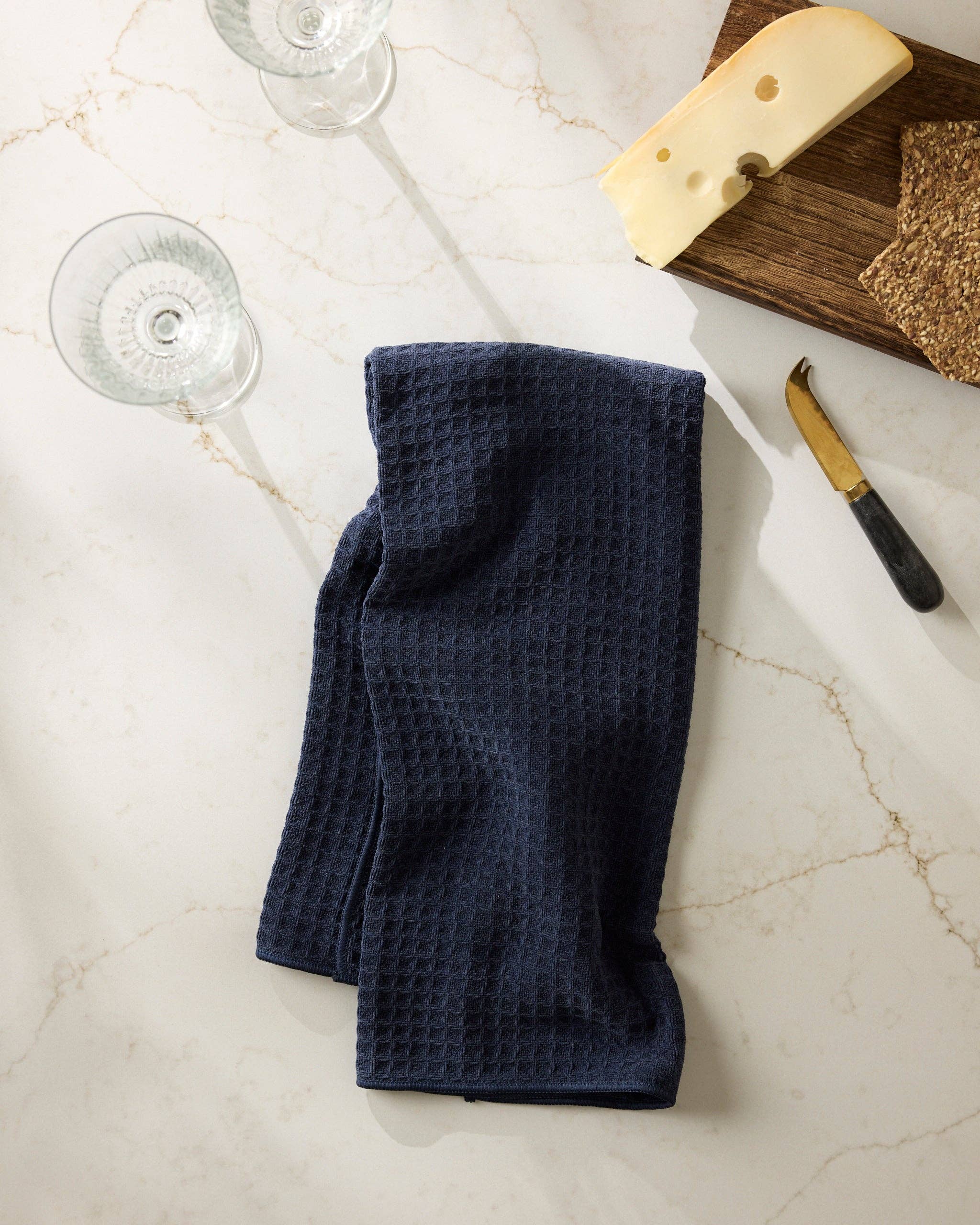 Geometry Sapphire Truffle Hand Towel