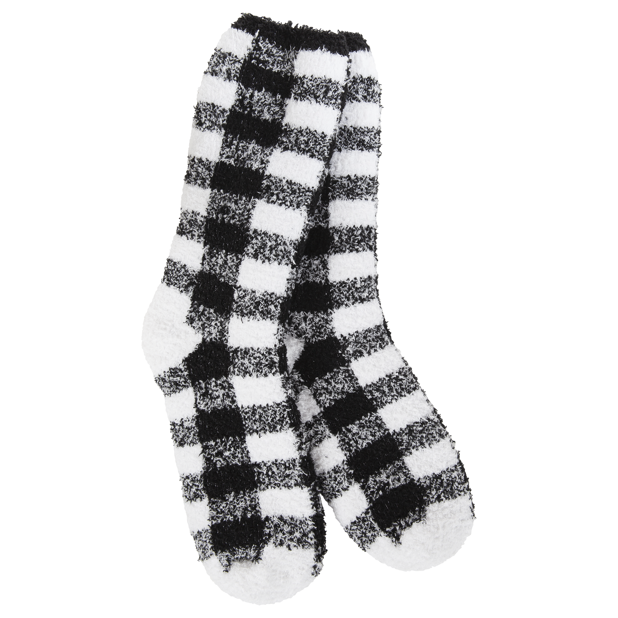 Black & White Check Fireside Crew Sock
