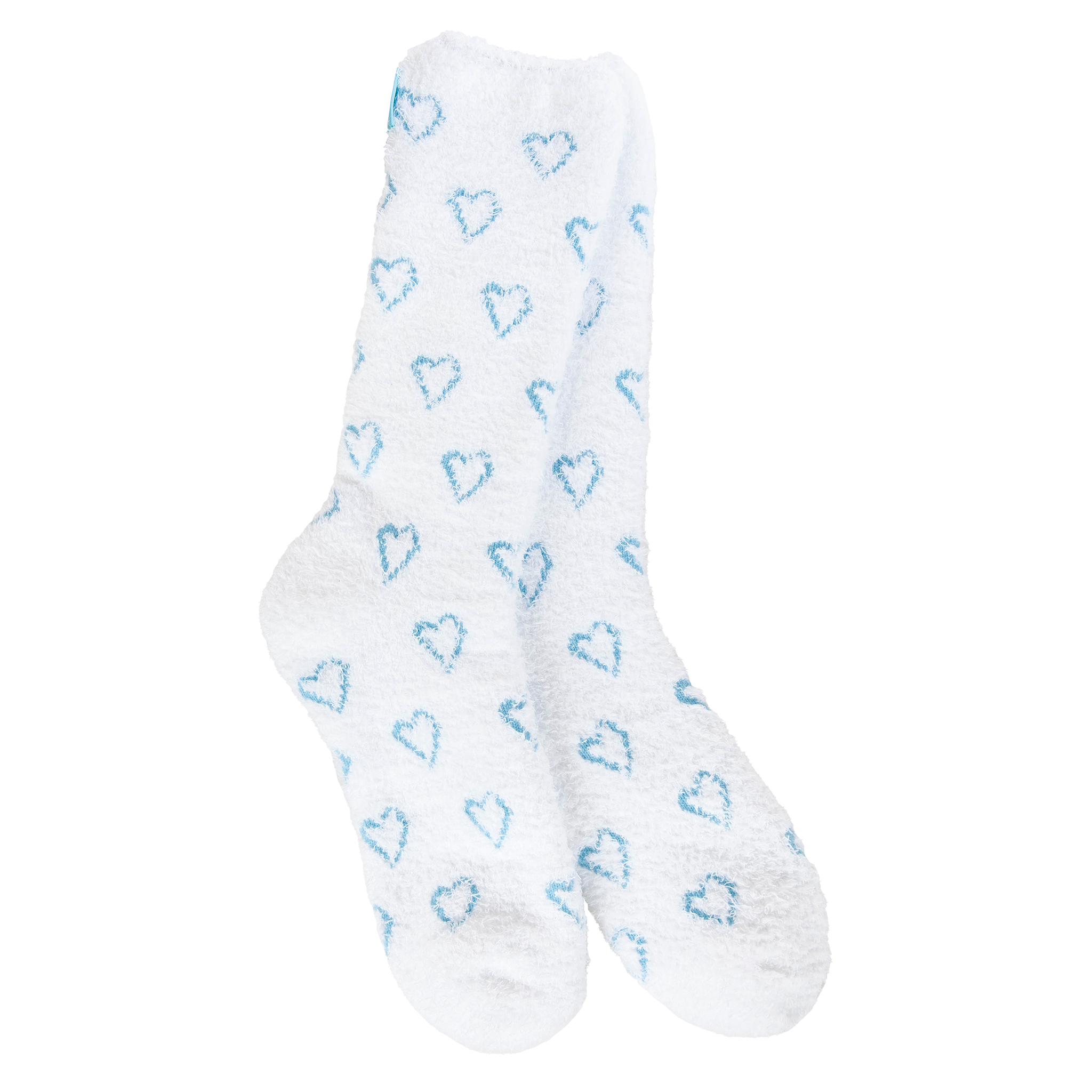 Blue Heart World Softest Cozy Crew Socks