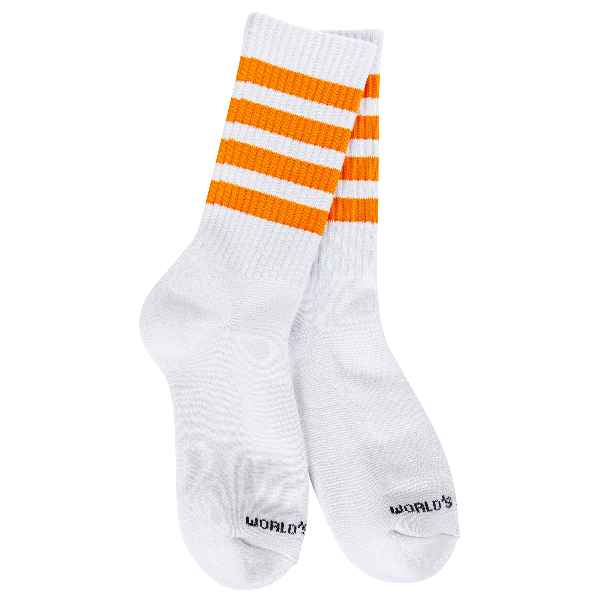 Orange Stripe Mini Crew Sock