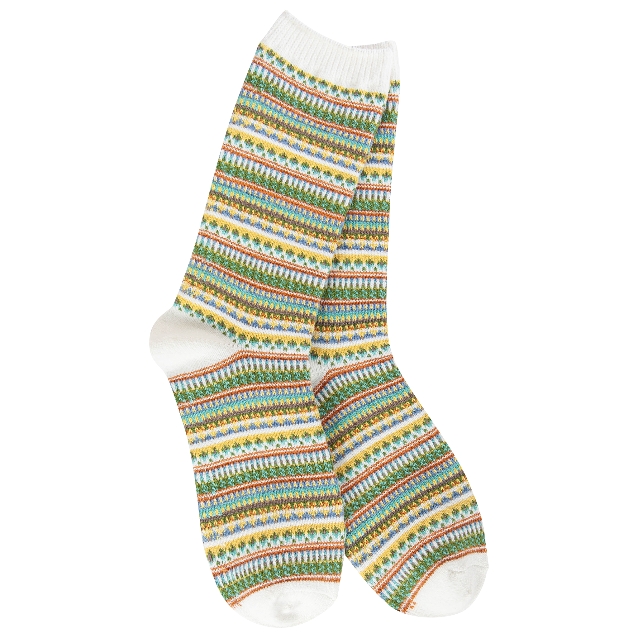 Boho Stripe Crew Socks