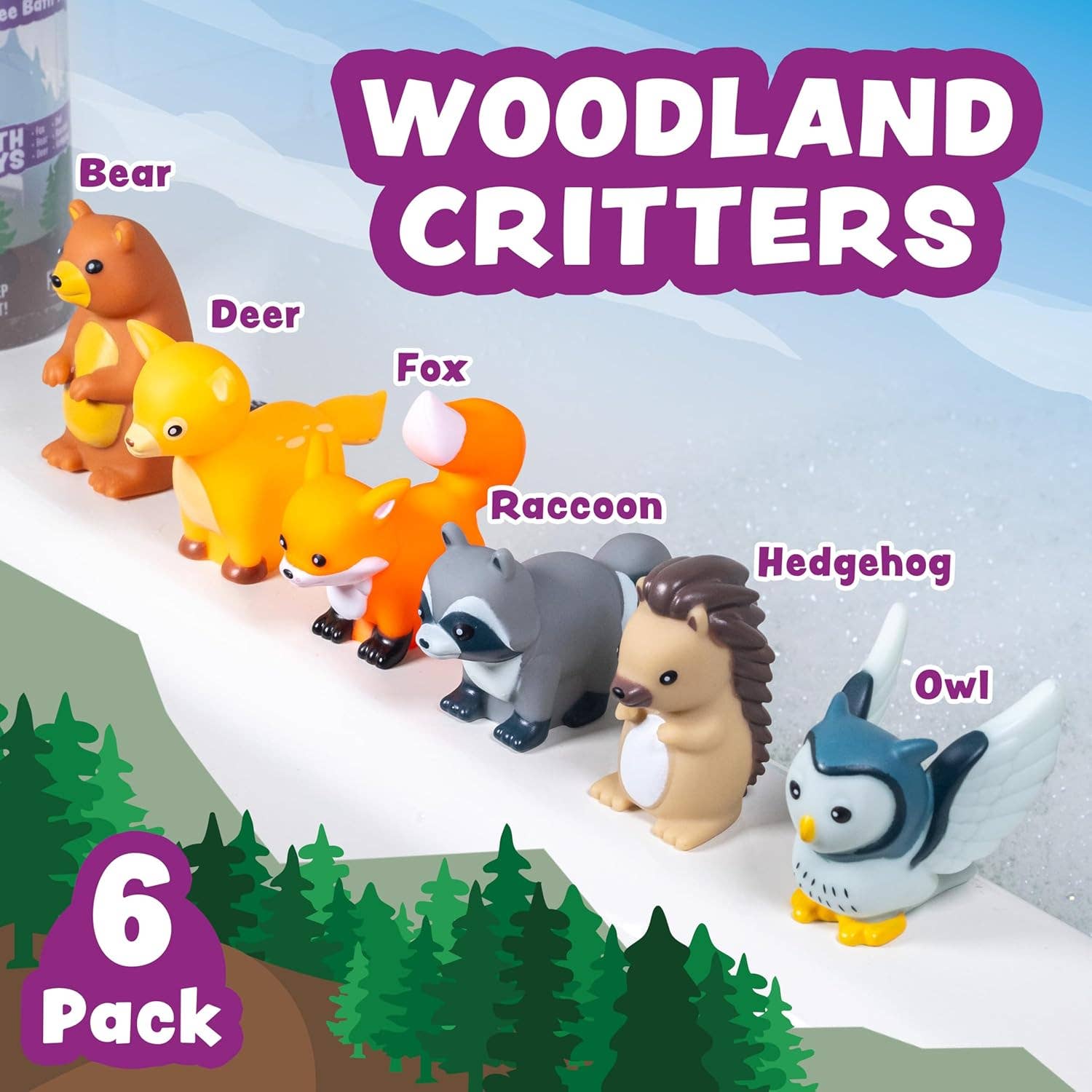 Tub Works® Woodland™ Mold Free Bath Toys