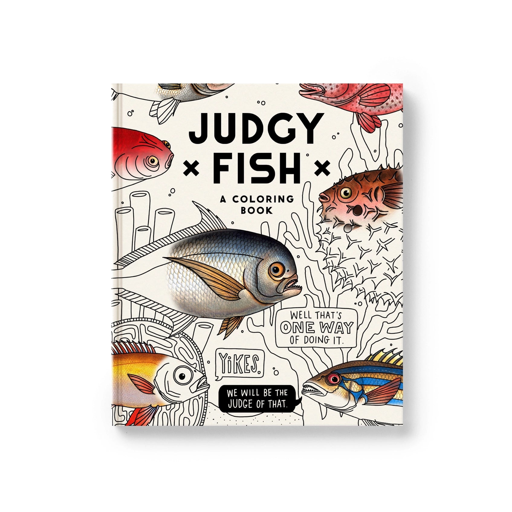 Judgy Fish Coloring Book | Funny Adult Coloring Book | Brass Monkey